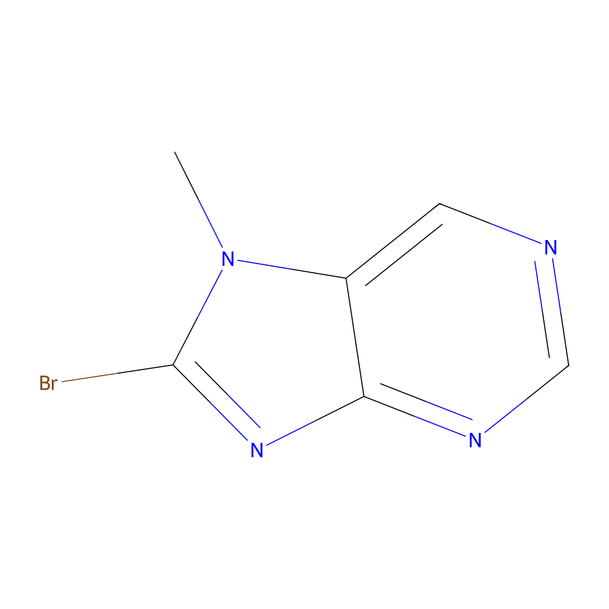 8-Bromo-7-methyl-7h-purine molecular structure, CAS 1784976-95-9