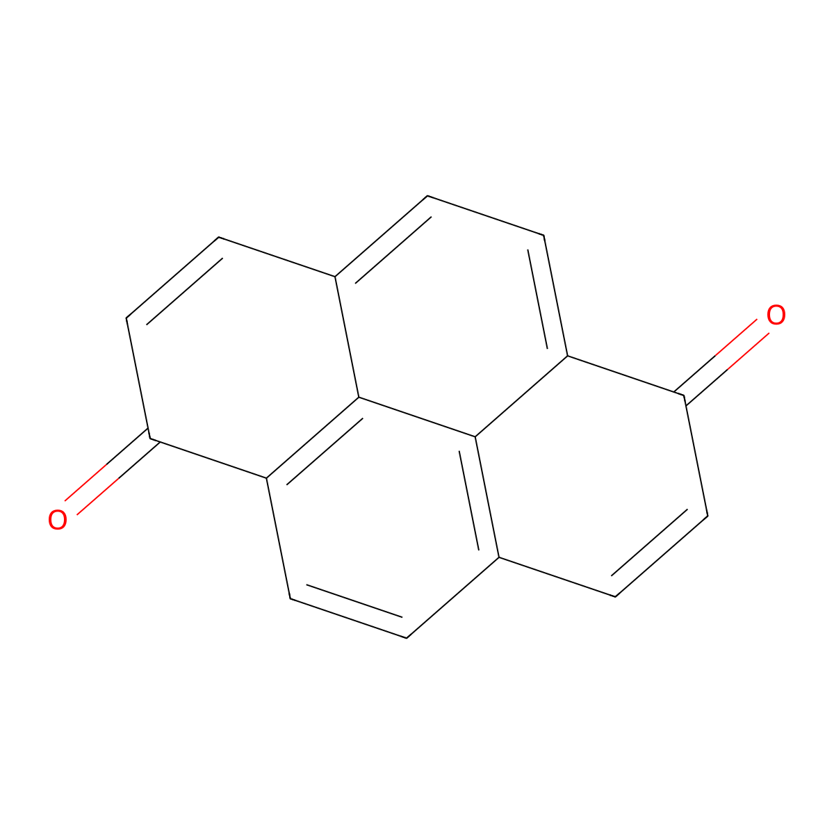 1,6-Pyrenedione molecular structure, CAS 1785-51-9