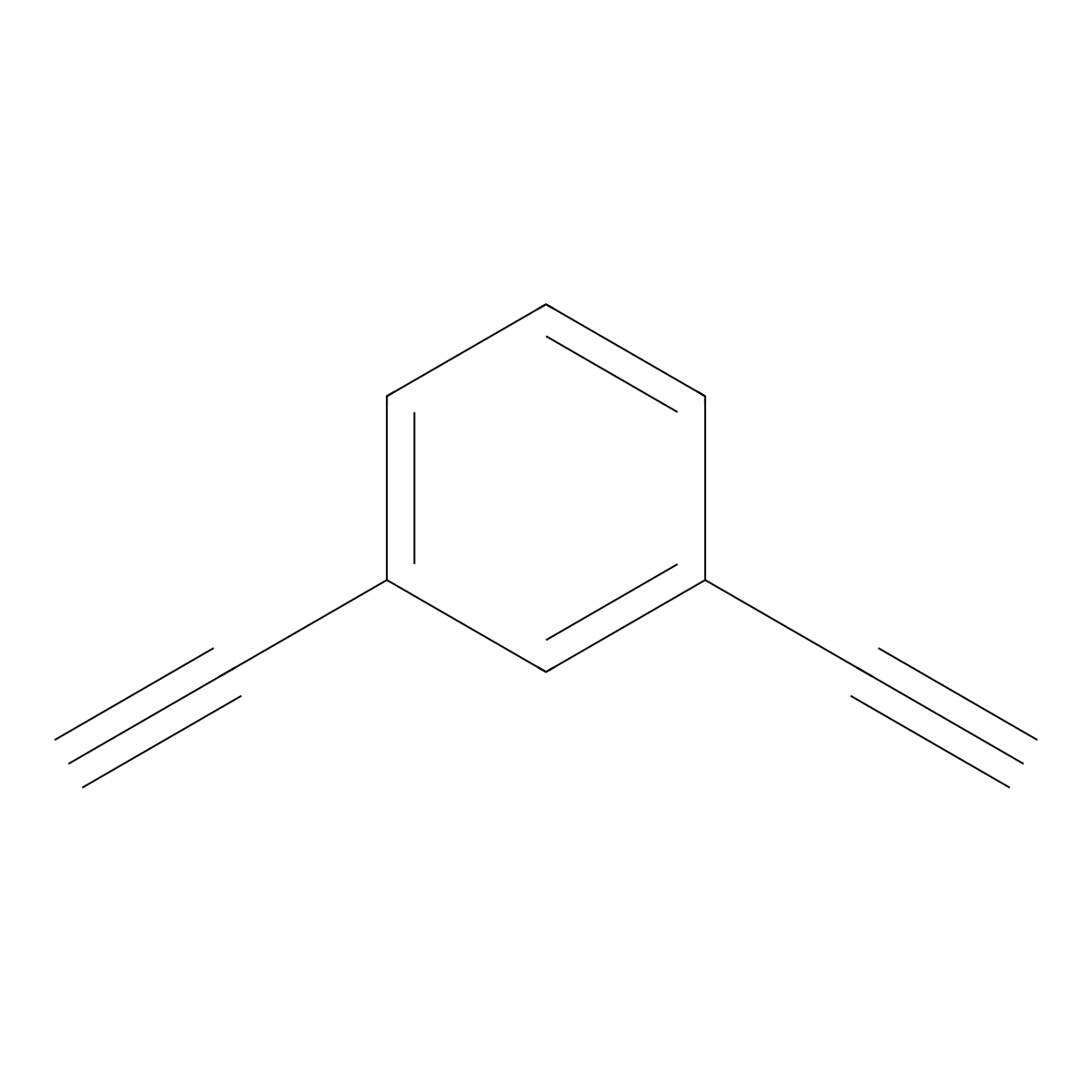 Benzene, 1,3-diethynyl- molecular structure, CAS 1785-61-1