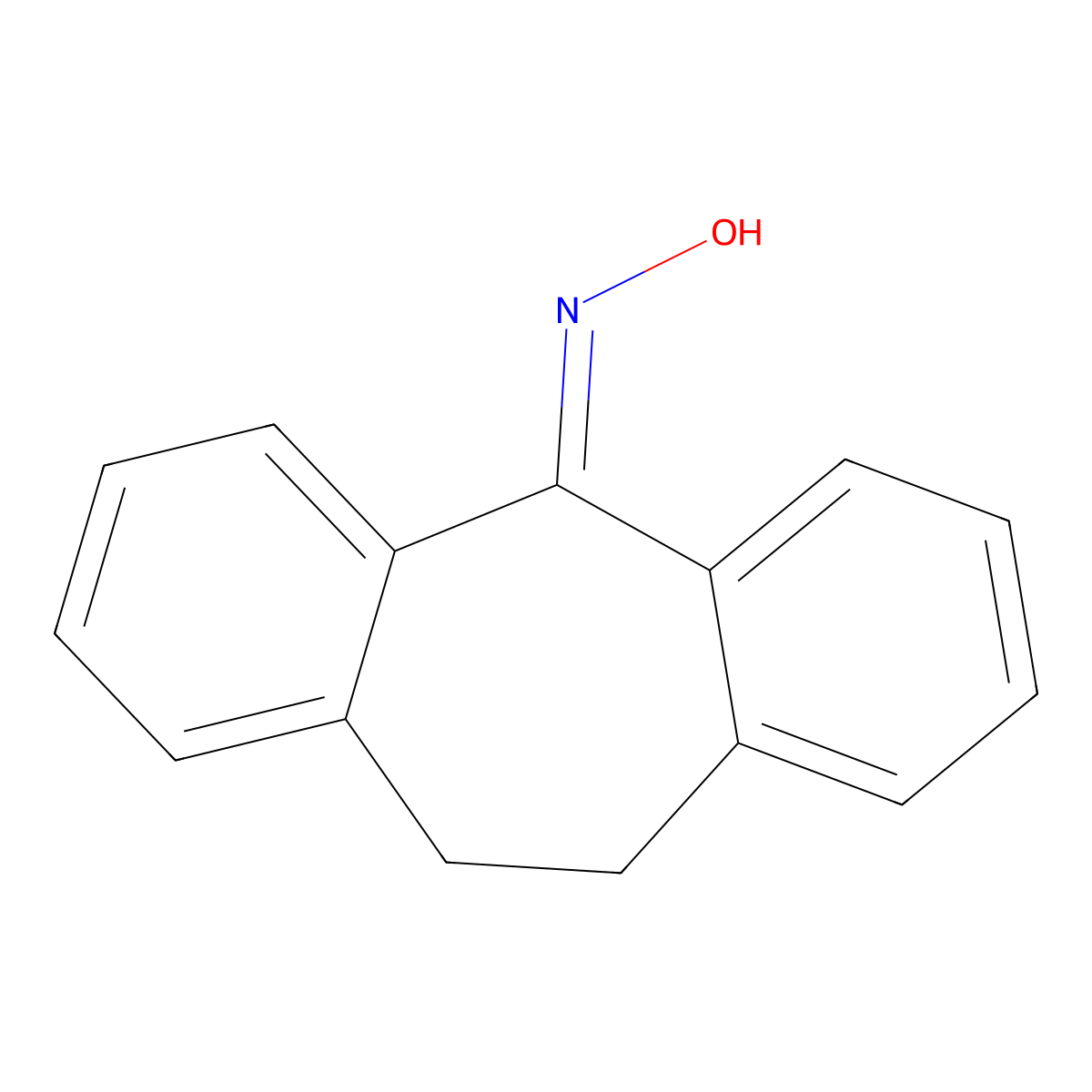 Dibenzocycloheptenone oxime molecular structure, CAS 1785-74-6