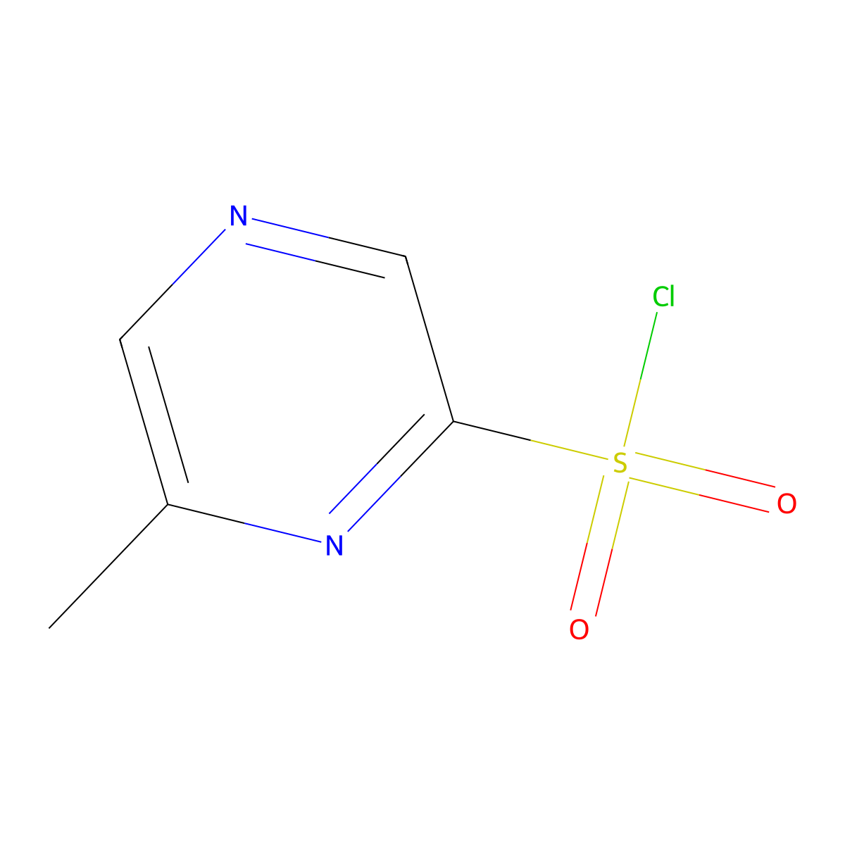 6-Methylpyrazine-2-sulfonyl chloride molecular structure, CAS 1785013-23-1