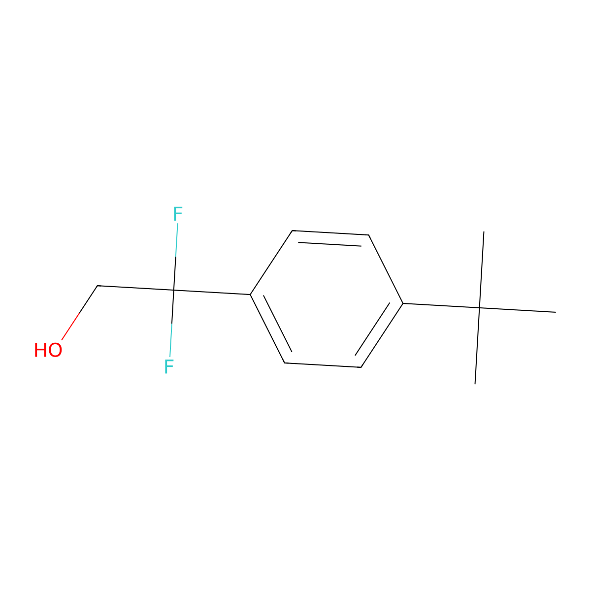 2-(4-(tert-Butyl)phenyl)-2,2-difluoroethan-1-ol molecular structure, CAS 1785014-14-3