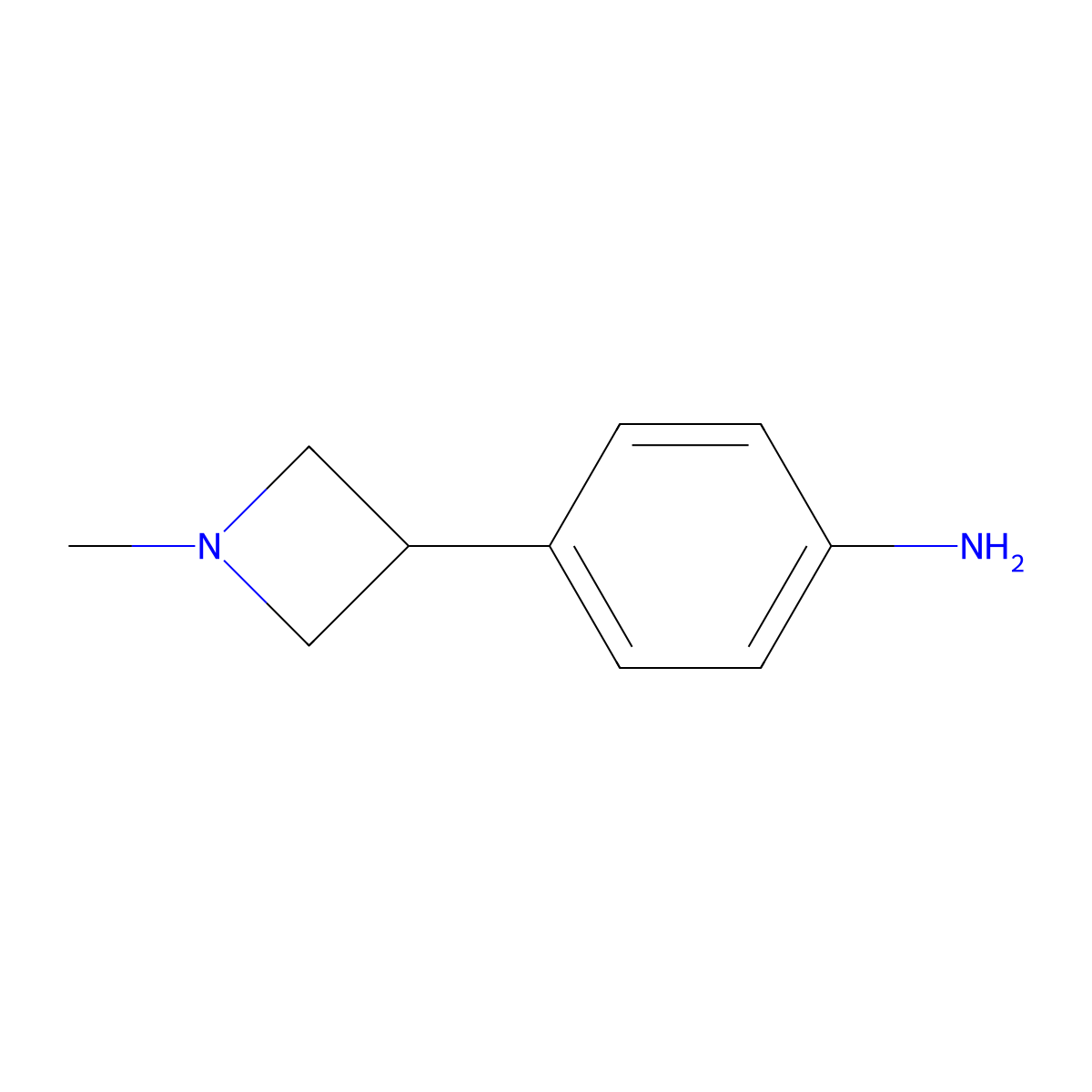 4-(1-Methylazetidin-3-yl)aniline molecular structure, CAS 1785022-35-6