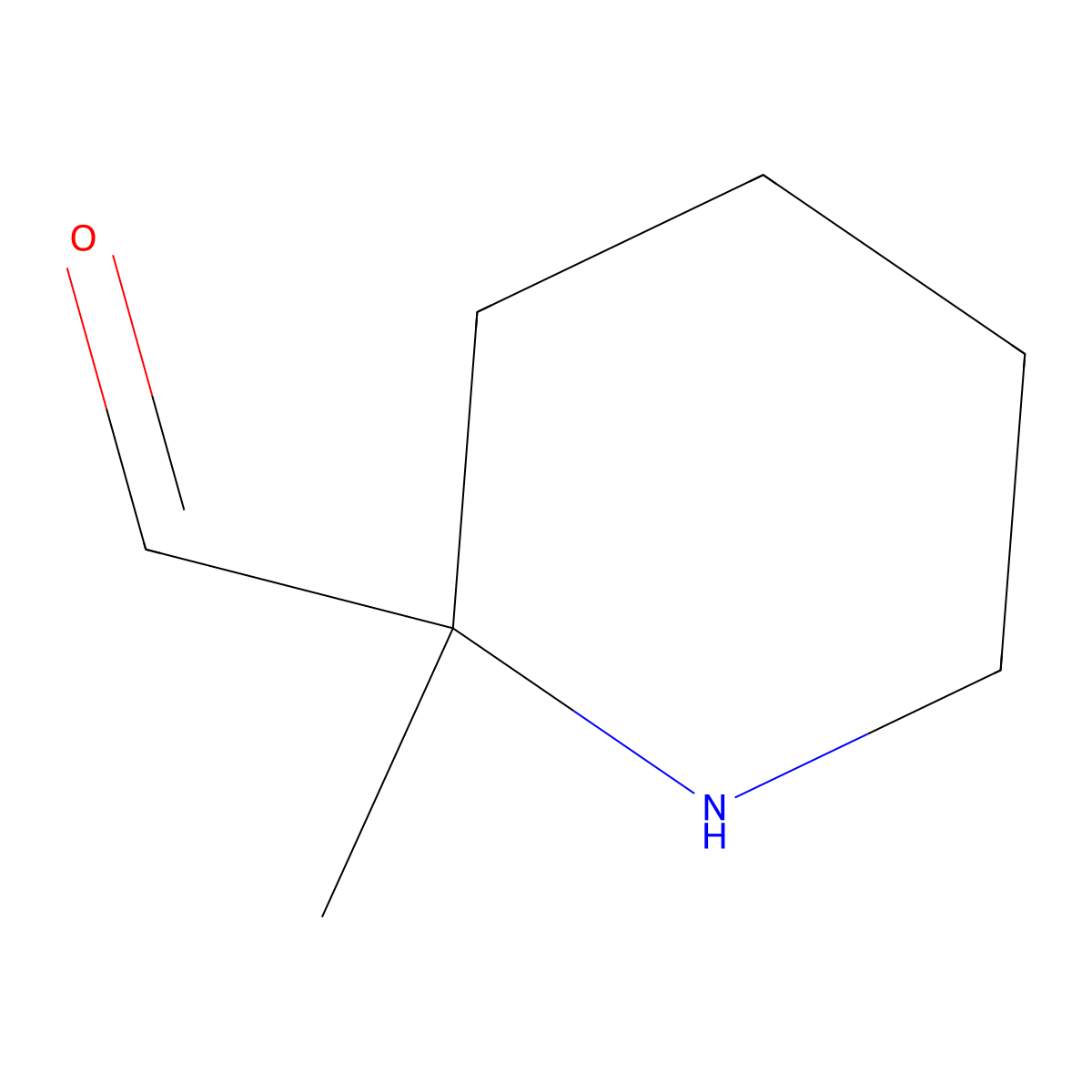 2-Methylpiperidine-2-carbaldehyde molecular structure, CAS 1785029-01-7