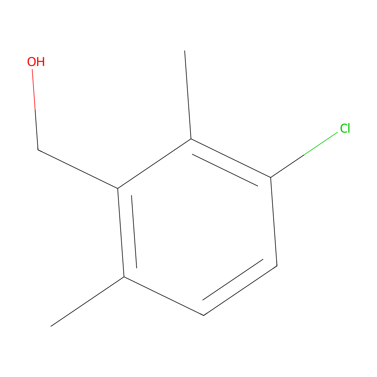 3-Chloro-2,6-dimethylbenzenemethanol molecular structure, CAS 1785054-57-0