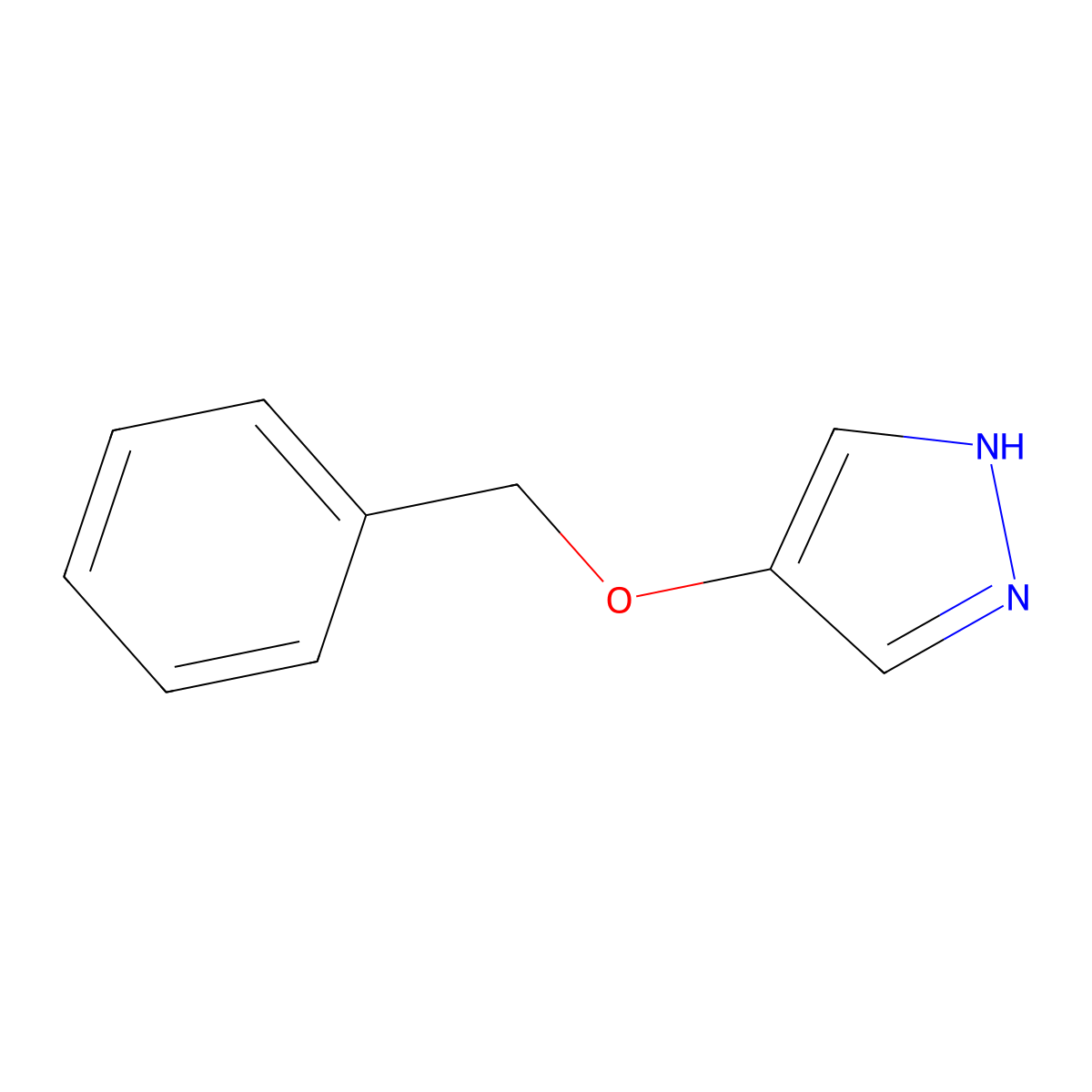 4-(benzyloxy)-1H-pyrazole molecular structure, CAS 1785066-32-1