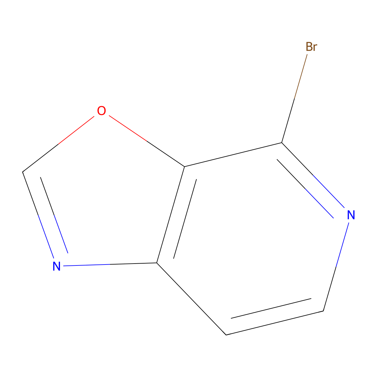 4-Bromo-(1,3)oxazolo(5,4-c)pyridine molecular structure, CAS 1785077-02-2