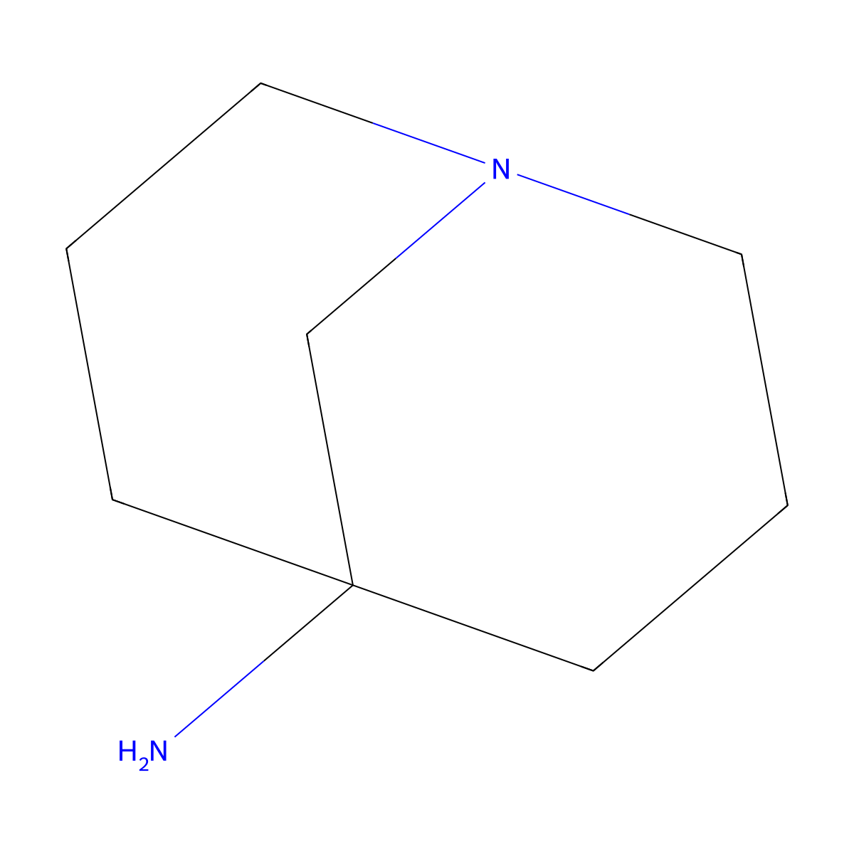 1-Azabicyclo[3.3.1]nonan-5-amine molecular structure, CAS 1785078-56-9