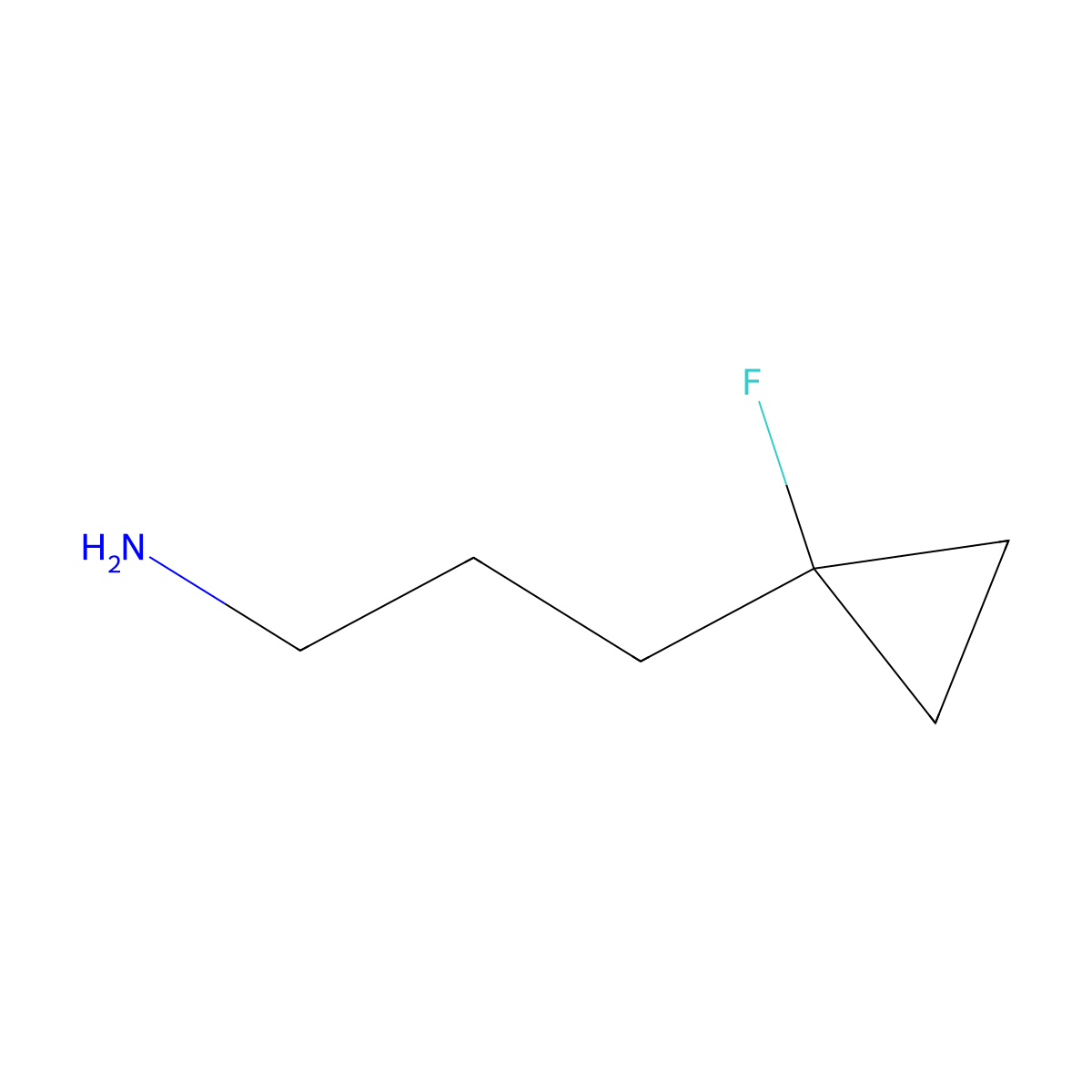3-(1-Fluorocyclopropyl)propan-1-amine molecular structure, CAS 1785080-60-5