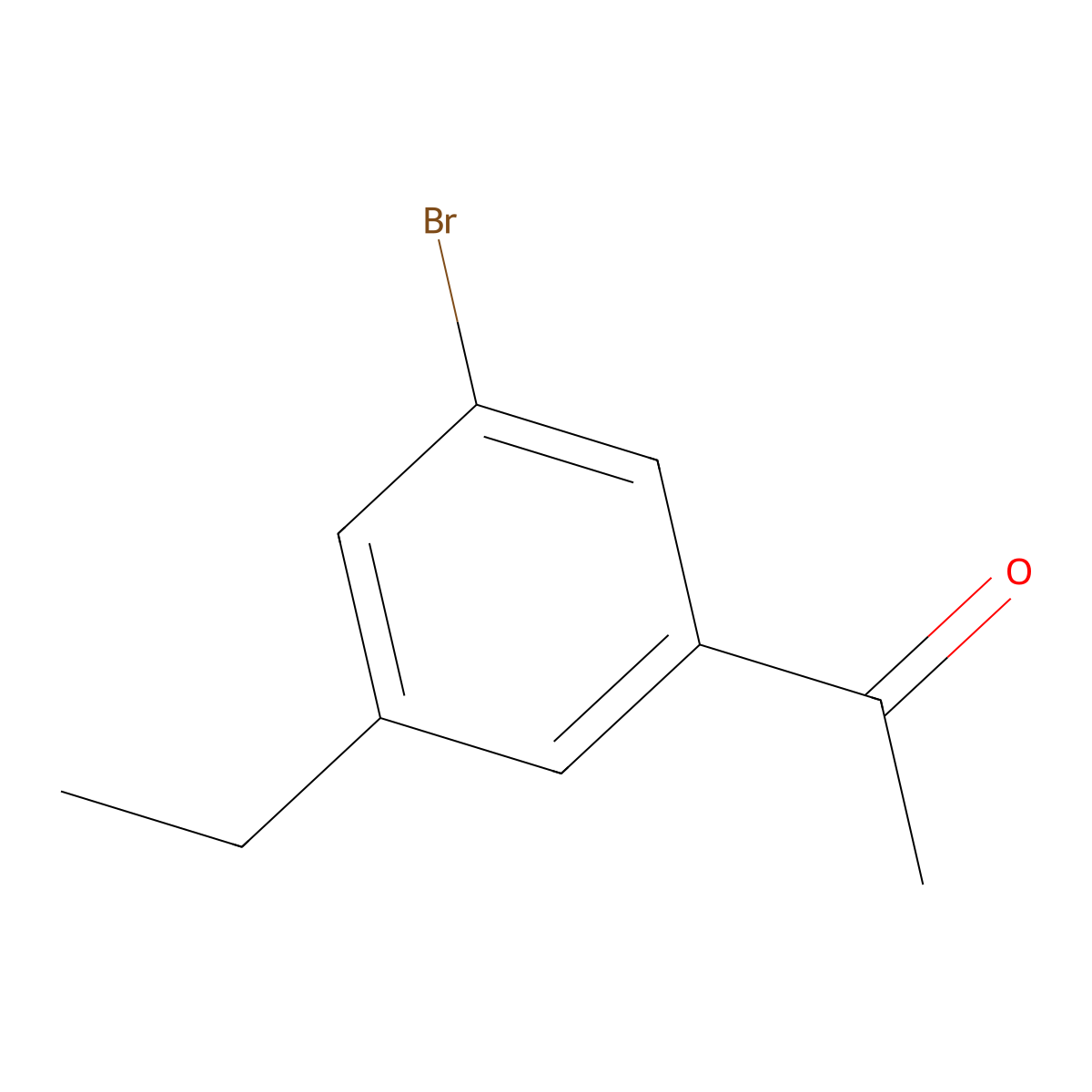 1-(3-Bromo-5-ethylphenyl)ethanone molecular structure, CAS 1785093-60-8
