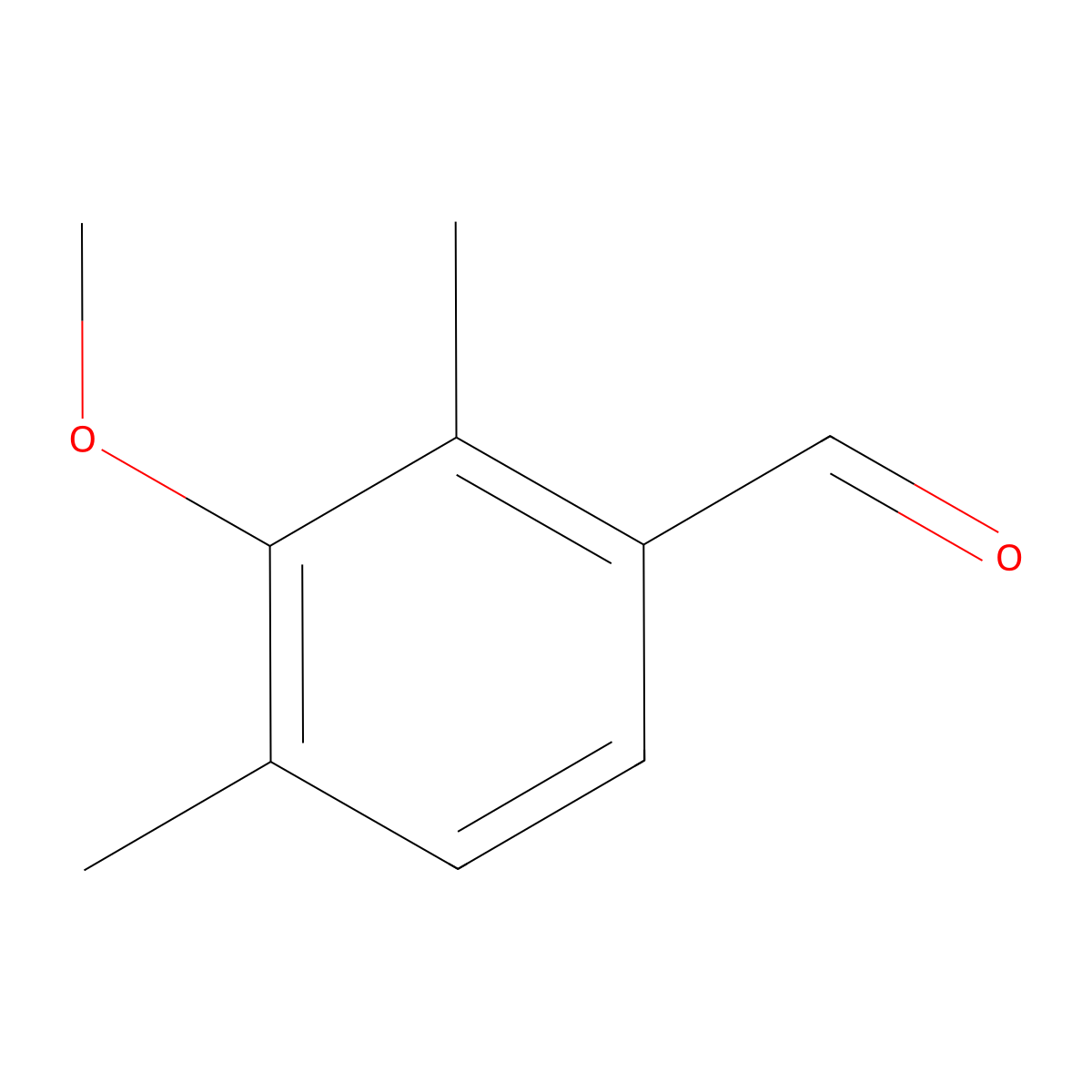 3-Methoxy-2,4-dimethylbenzaldehyde molecular structure, CAS 1785094-53-2