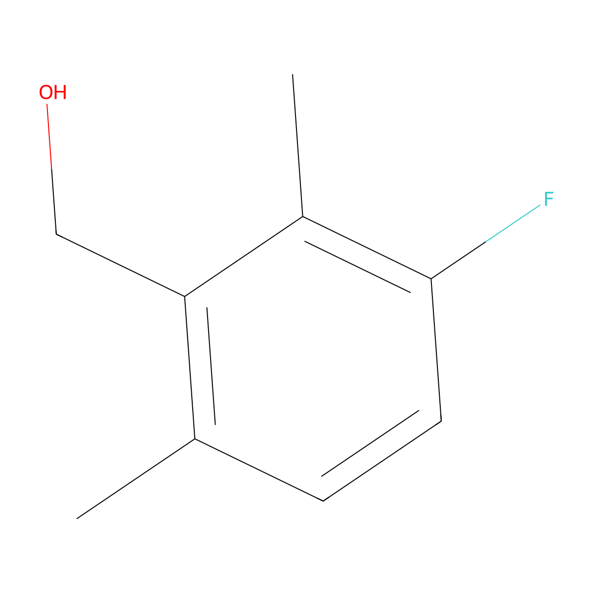 (3-Fluoro-2,6-dimethylphenyl)methanol molecular structure, CAS 1785108-54-4