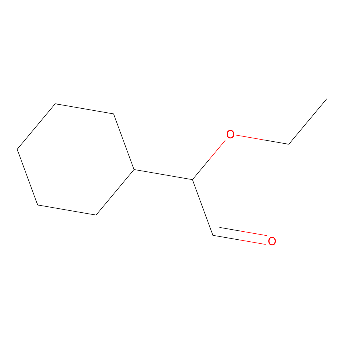 2-Cyclohexyl-2-ethoxyacetaldehyde molecular structure, CAS 1785110-63-5