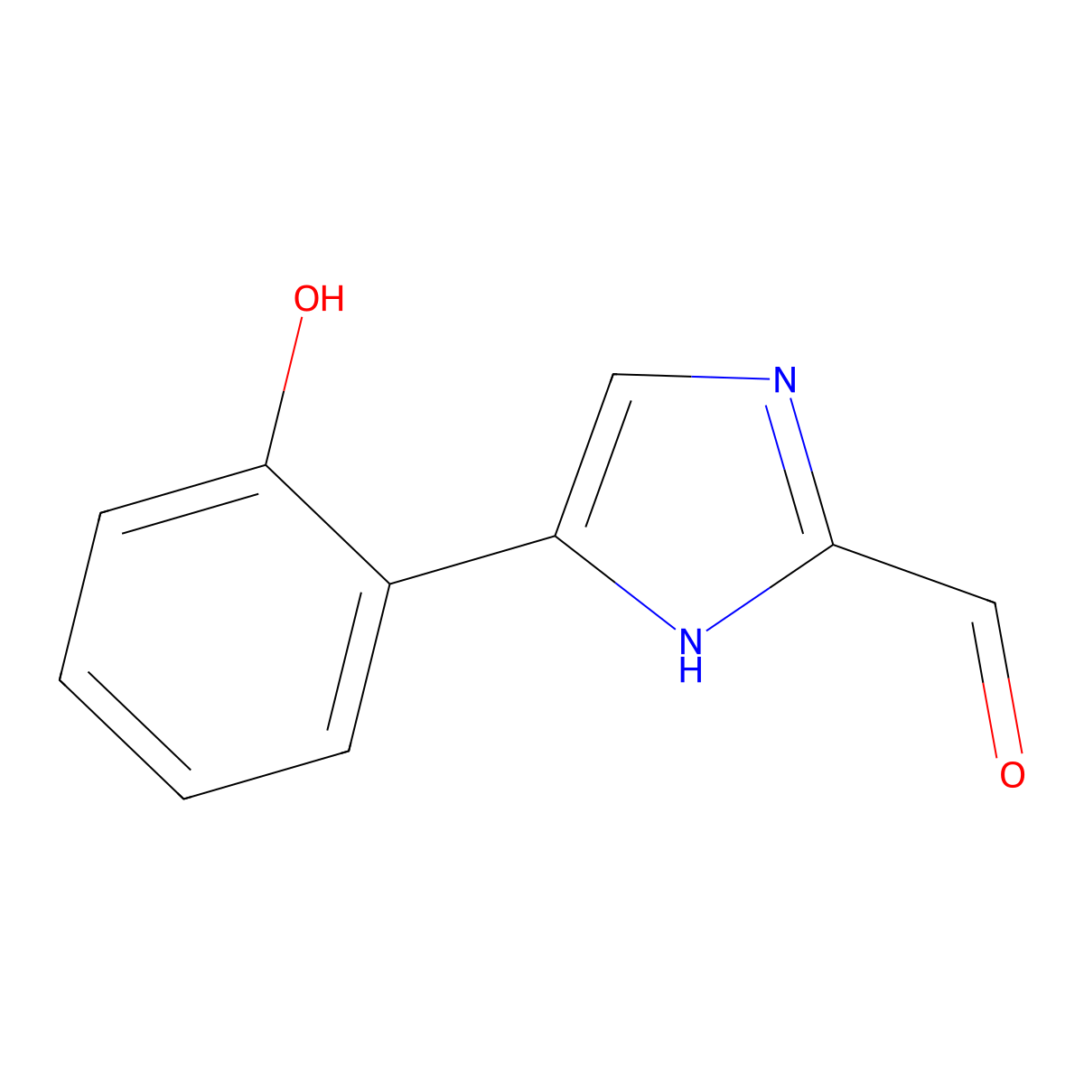 5-(2-Hydroxyphenyl)-1H-imidazole-2-carbaldehyde molecular structure, CAS 1785117-36-3