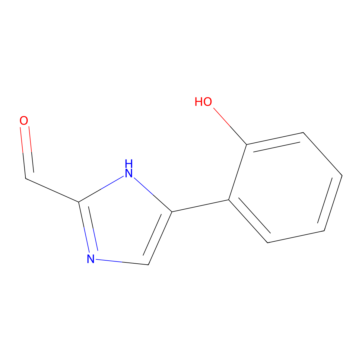 5-(2-Hydroxyphenyl)-1H-imidazole-2-carbaldehyde molecular structure, CAS 1785117-36-3