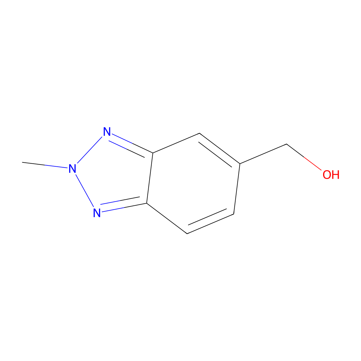 (2-Methyl-2H-benzo[d][1,2,3]triazol-5-yl)methanol molecular structure, CAS 1785120-33-3