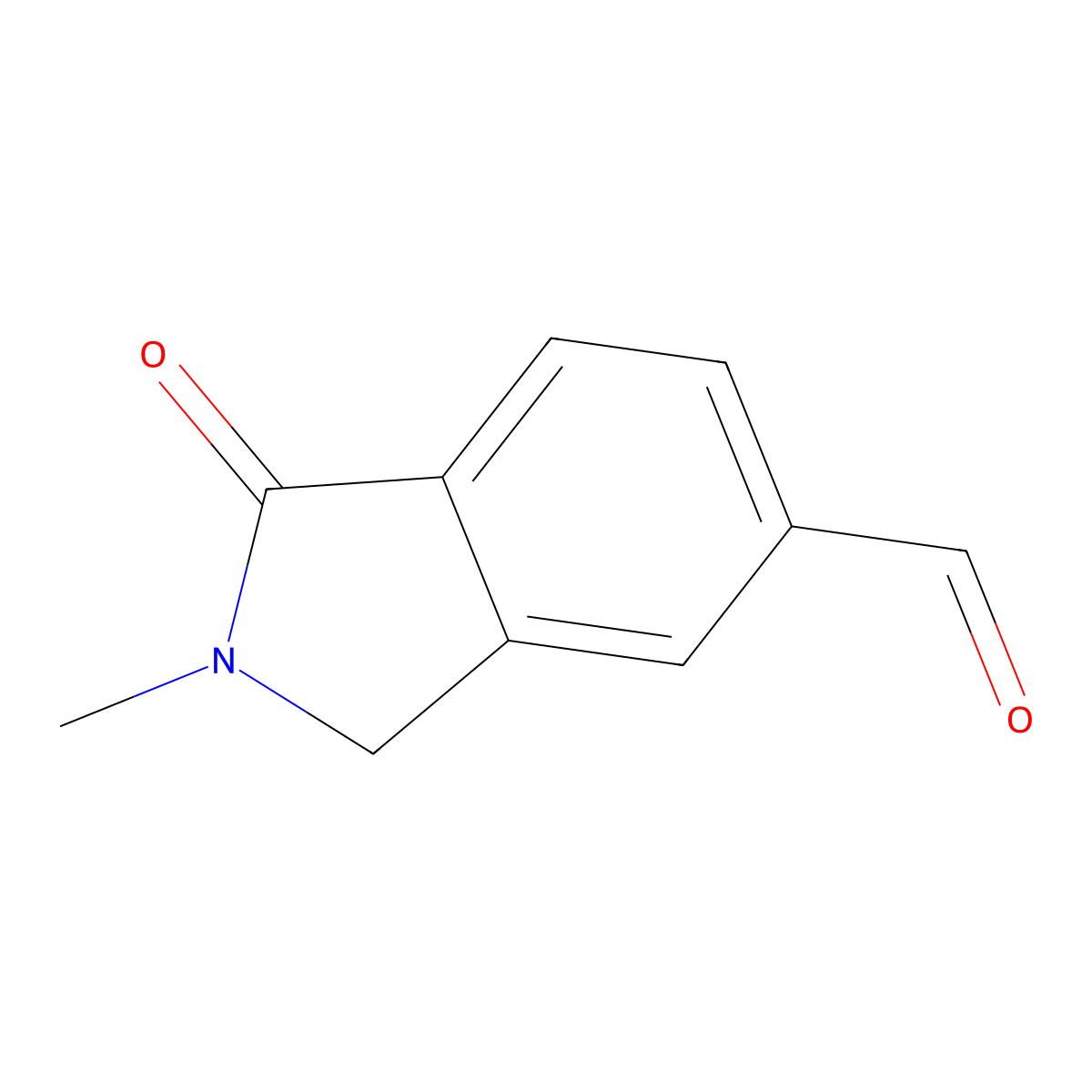 2-Methyl-1-oxoisoindoline-5-carbaldehyde molecular structure, CAS 1785120-43-5