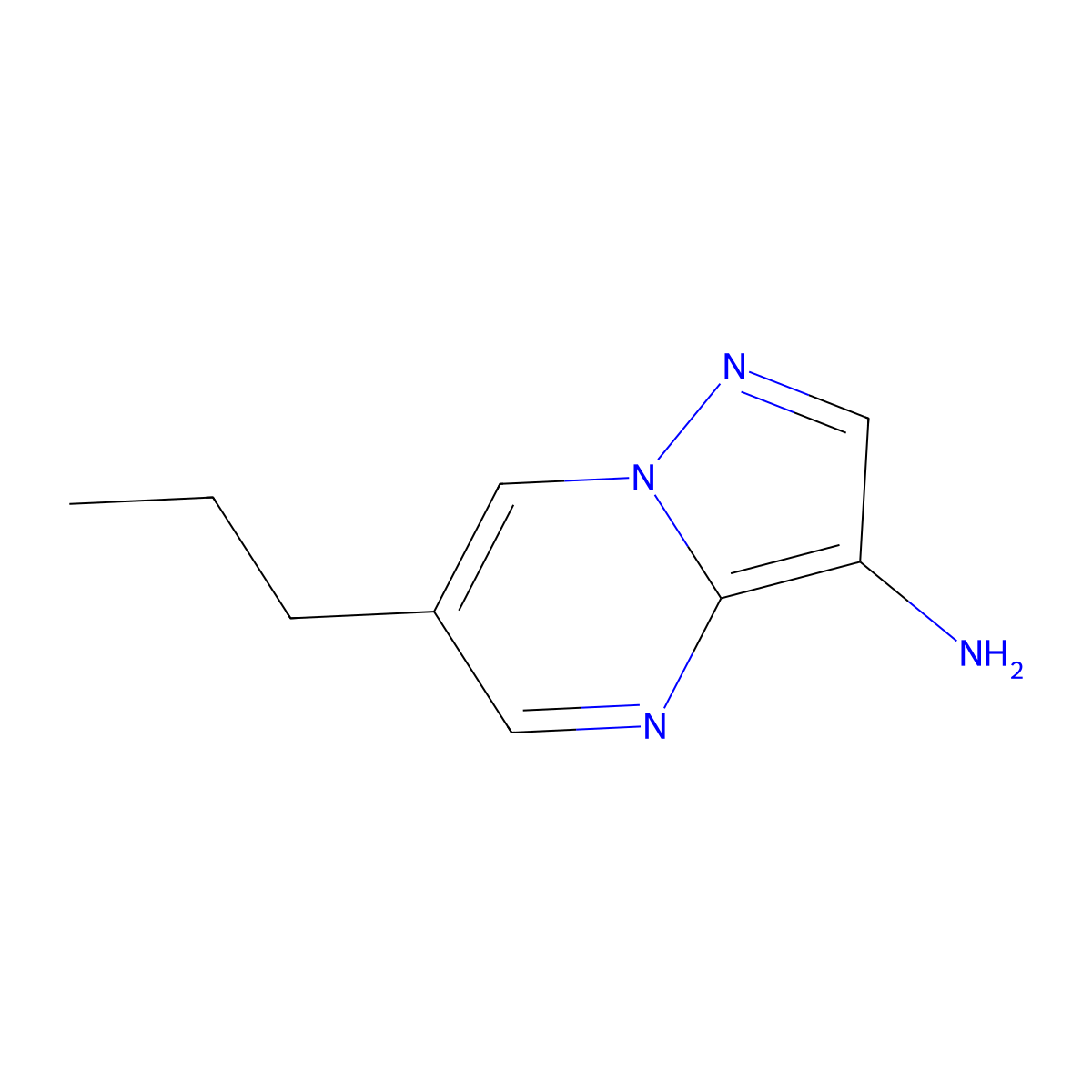 6-Propylpyrazolo[1,5-a]pyrimidin-3-amine molecular structure, CAS 1785120-87-7
