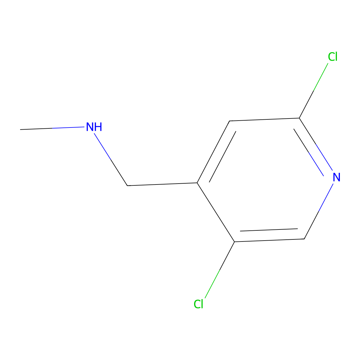 [(2,5-Dichloropyridin-4-yl)methyl](methyl)amine molecular structure, CAS 1785132-70-8