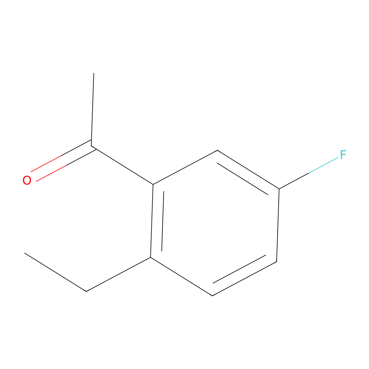 1-(2-Ethyl-5-fluorophenyl)ethanone molecular structure, CAS 1785133-09-6