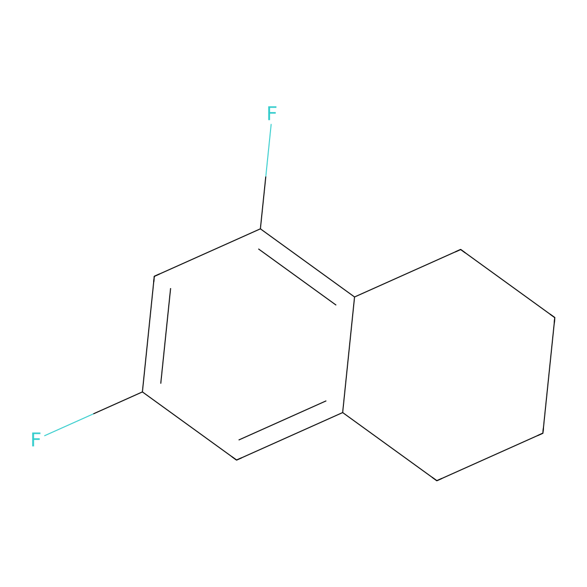 5,7-Difluoro-1,2,3,4-tetrahydronaphthalene molecular structure, CAS 1785135-00-3
