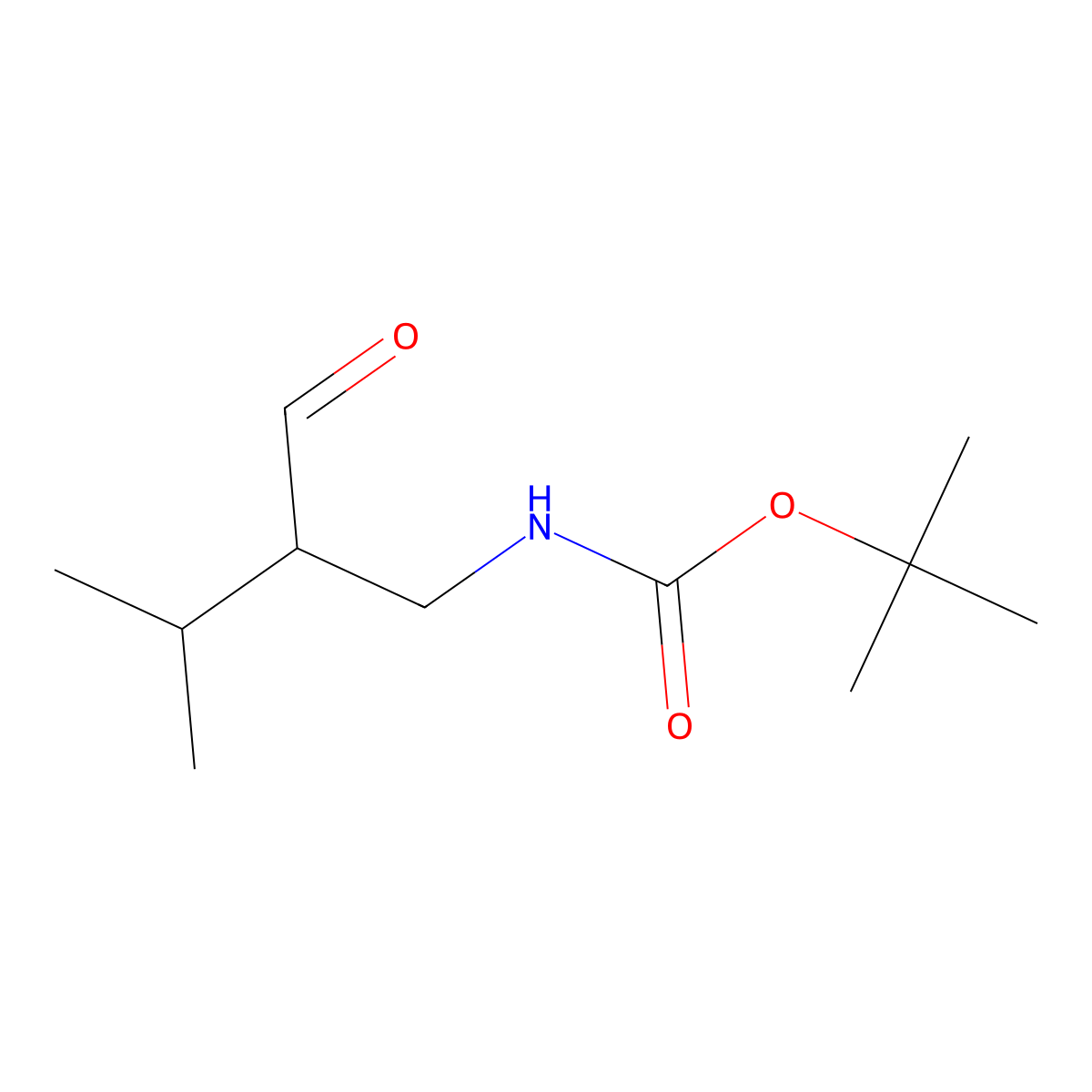 tert-butyl N-(3-oxo-2-(propan-2-yl)propyl)carbamate molecular structure, CAS 1785161-69-4