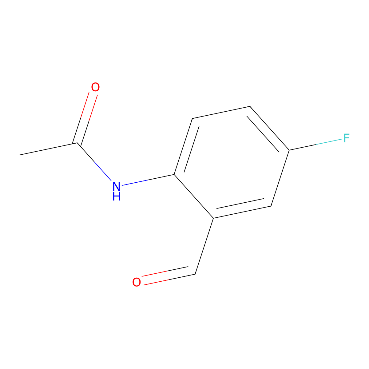 N-(4-Fluoro-2-formylphenyl)acetamide molecular structure, CAS 1785167-38-5