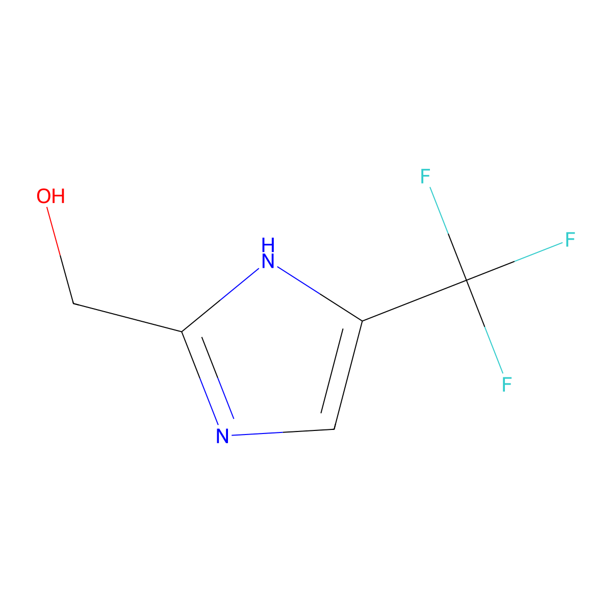 (5-(Trifluoromethyl)-1H-imidazol-2-yl)methanol molecular structure, CAS 1785198-45-9
