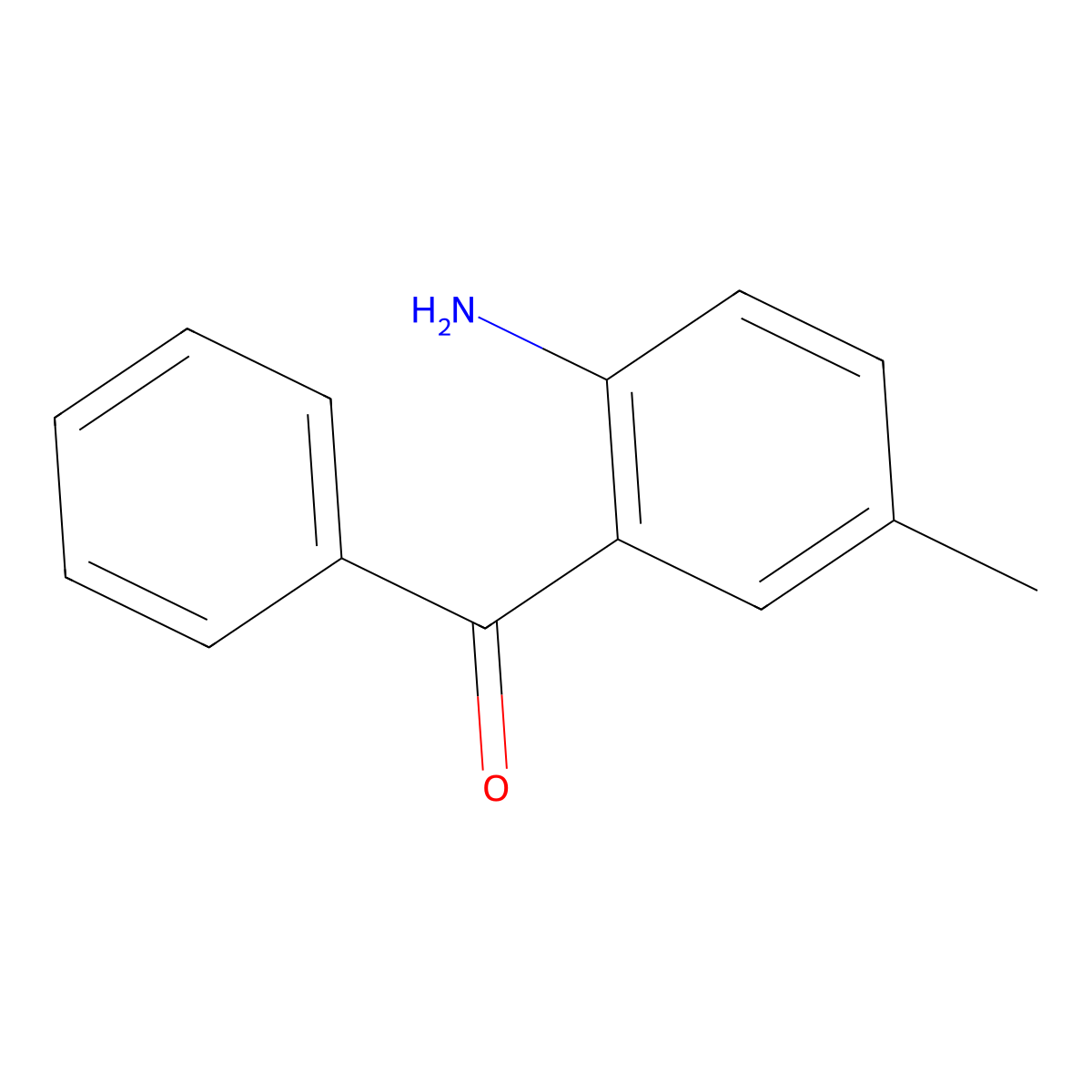 2-Amino-5-methylbenzophenone molecular structure, CAS 17852-28-7