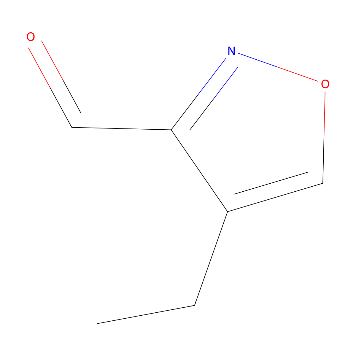 4-Ethyl-1,2-oxazole-3-carbaldehyde molecular structure, CAS 1785214-06-3