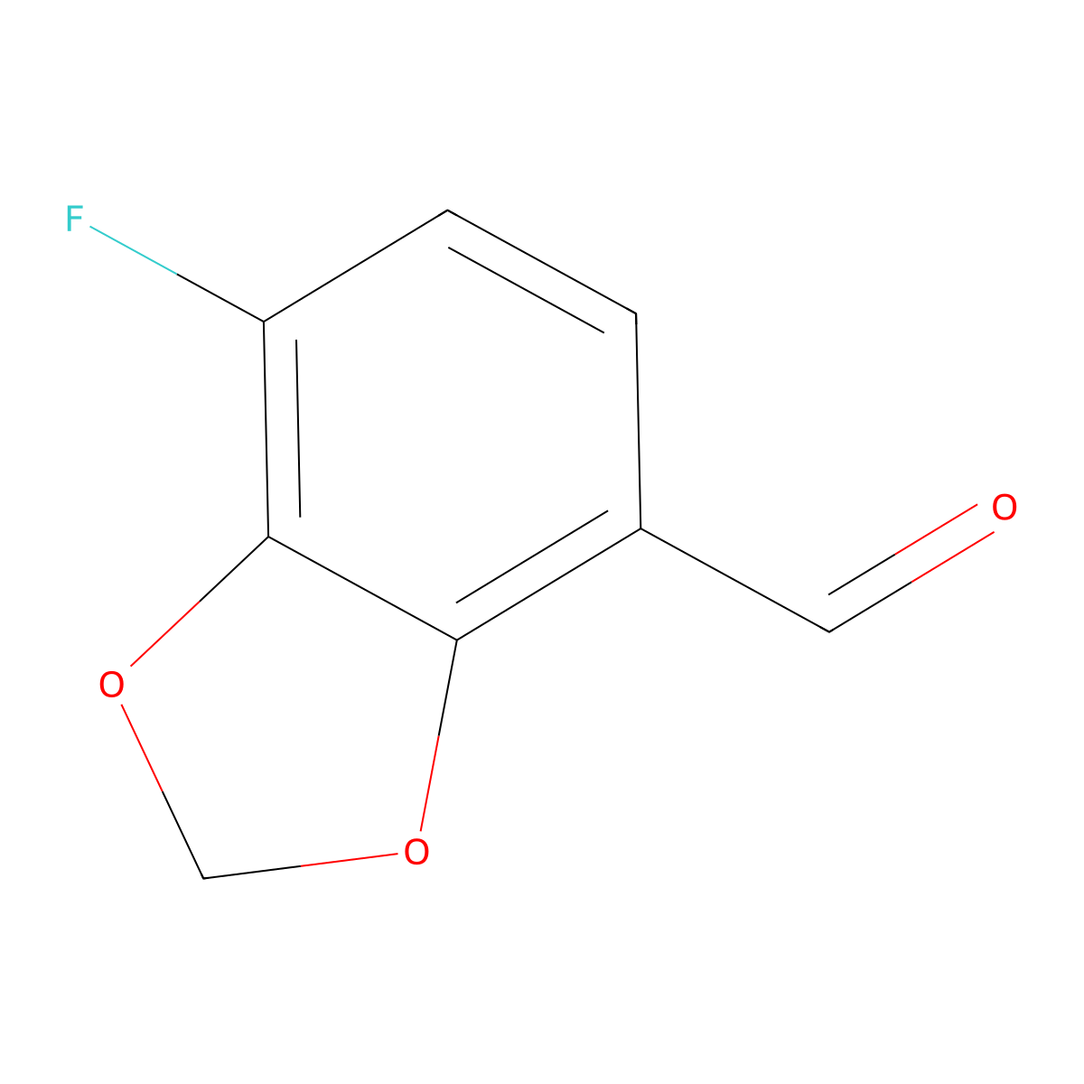 7-Fluorobenzo[D][1,3]dioxole-4-carbaldehyde molecular structure, CAS 1785229-41-5