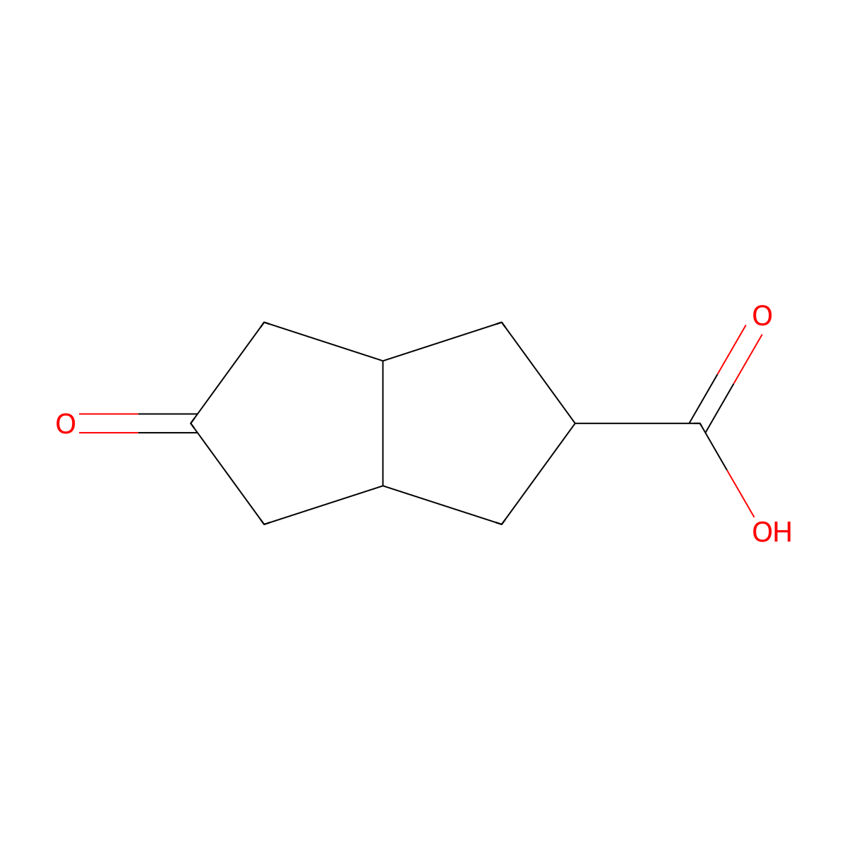 5-Oxo-octahydropentalene-2-carboxylic acid molecular structure, CAS 1785229-91-5
