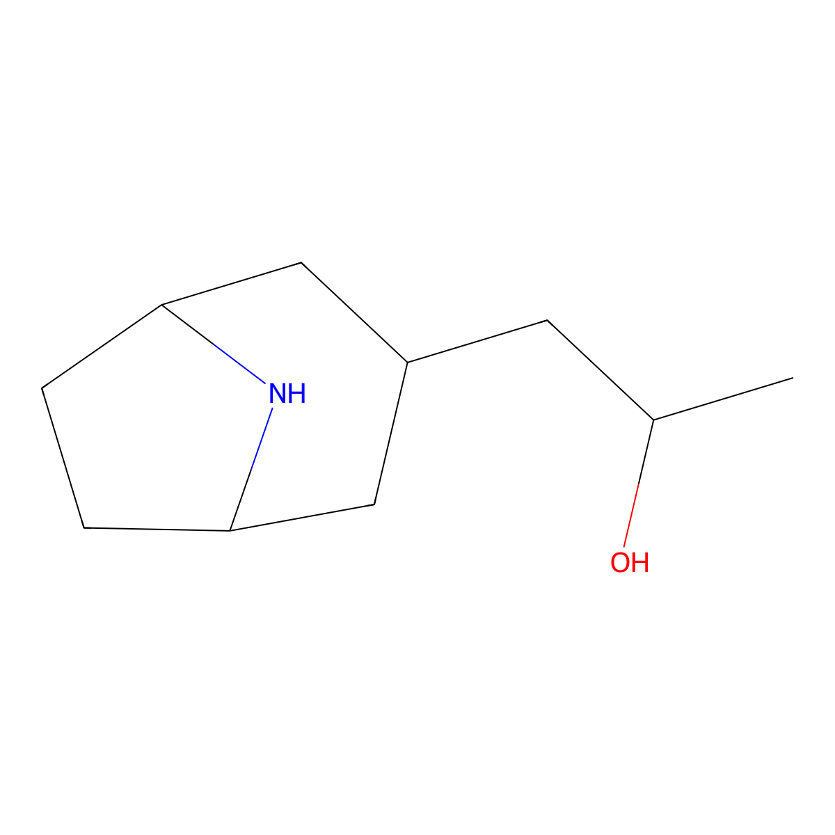 1-{8-Azabicyclo[3.2.1]octan-3-yl}propan-2-ol molecular structure, CAS 1785244-68-9