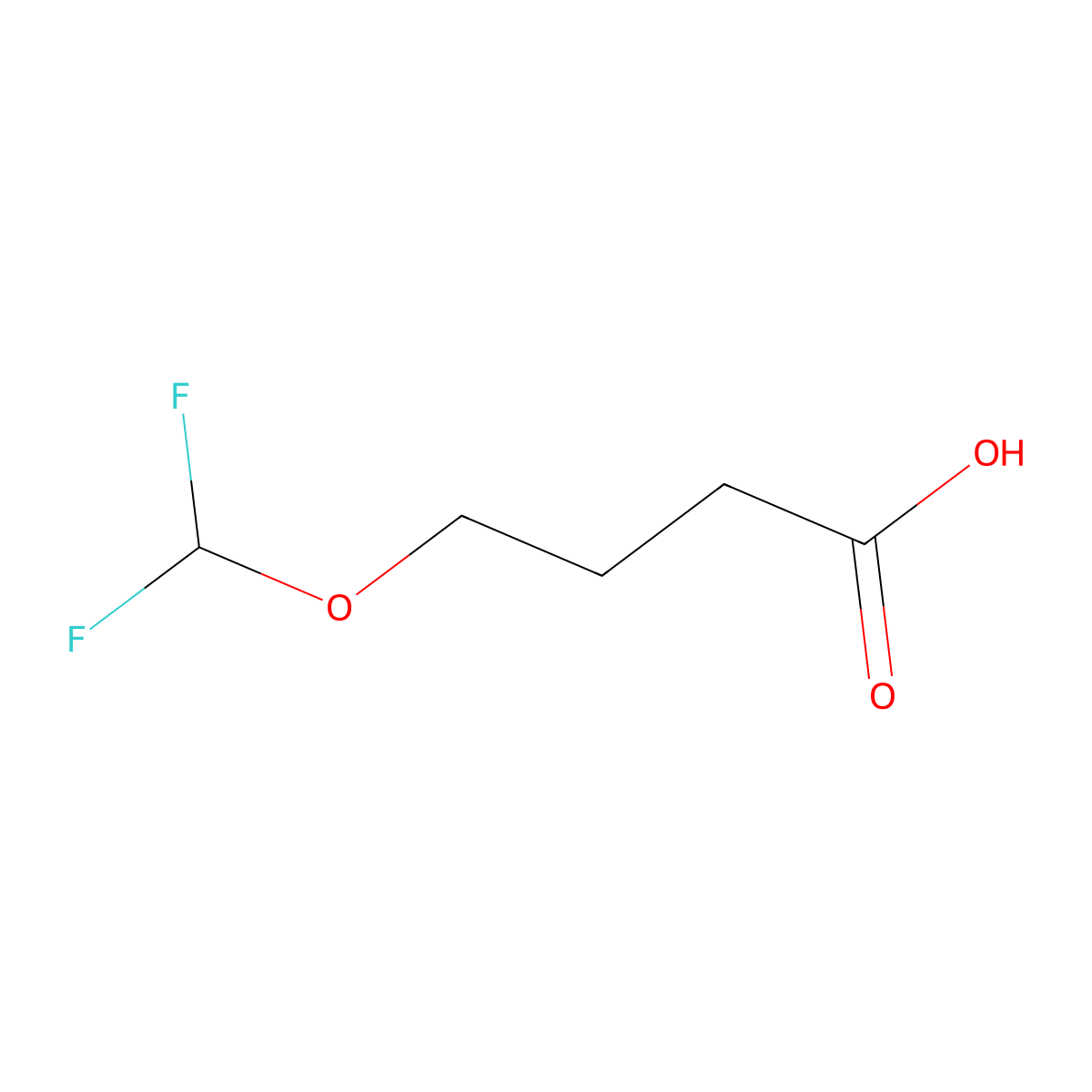4-(Difluoromethoxy)butanoic acid molecular structure, CAS 1785286-91-0