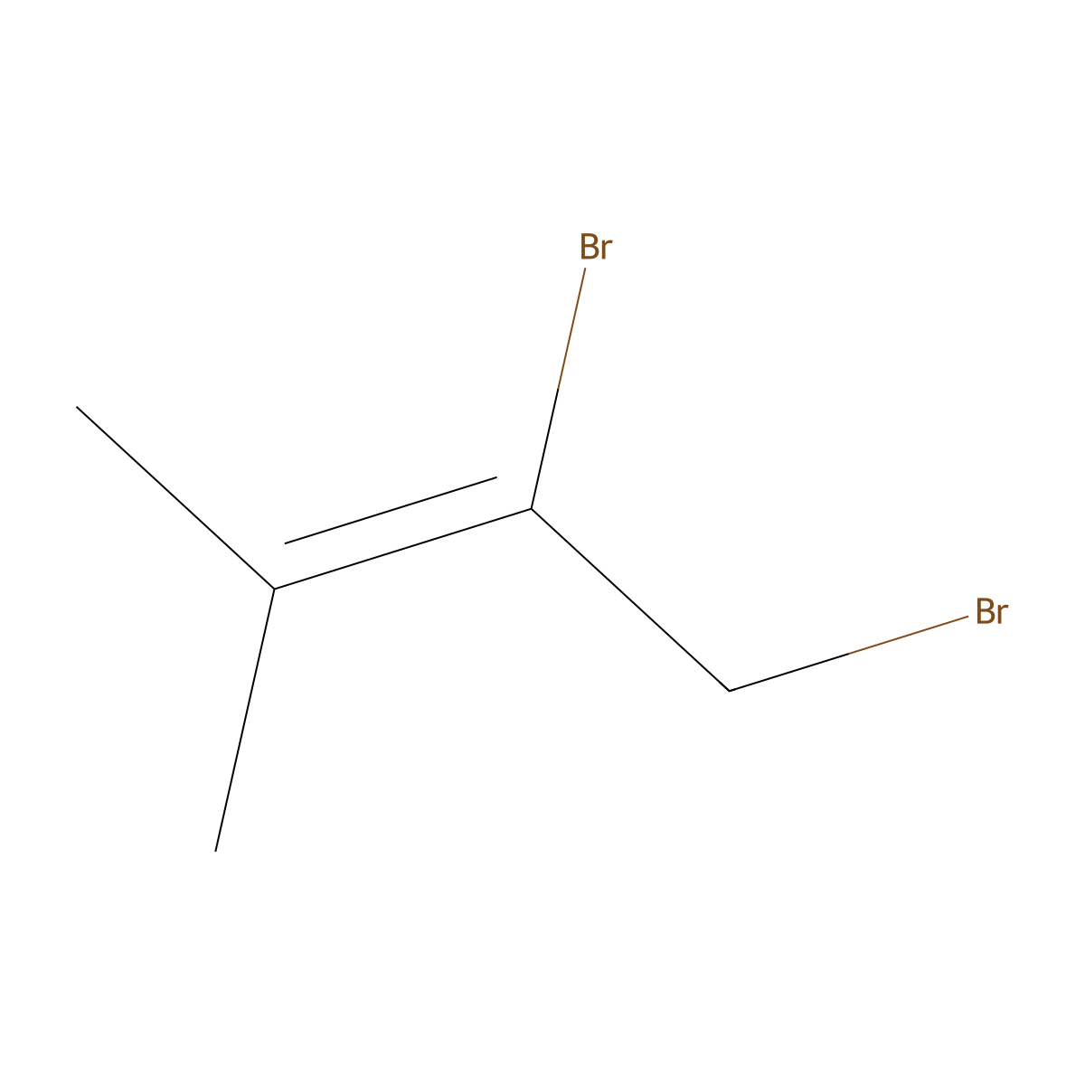 1,2-Dibromo-3-methylbut-2-ene molecular structure, CAS 17853-42-8