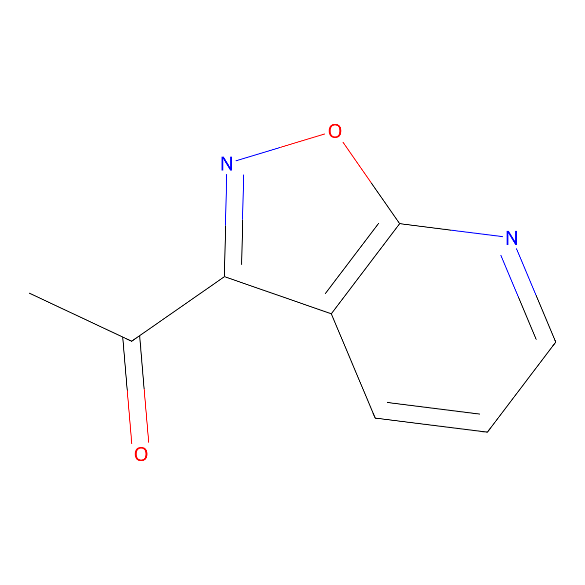 1-(Isoxazolo[5,4-b]pyridin-3-yl)ethanone molecular structure, CAS 1785305-56-7