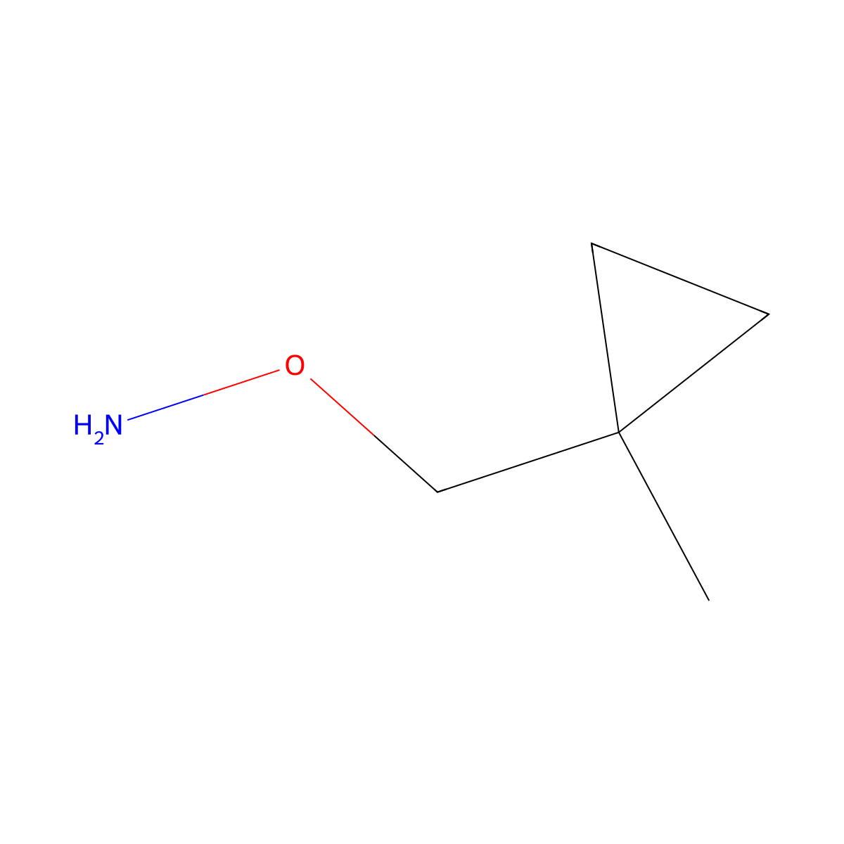 O-[(1-Methylcyclopropyl)methyl]hydroxylamine molecular structure, CAS 1785313-81-6