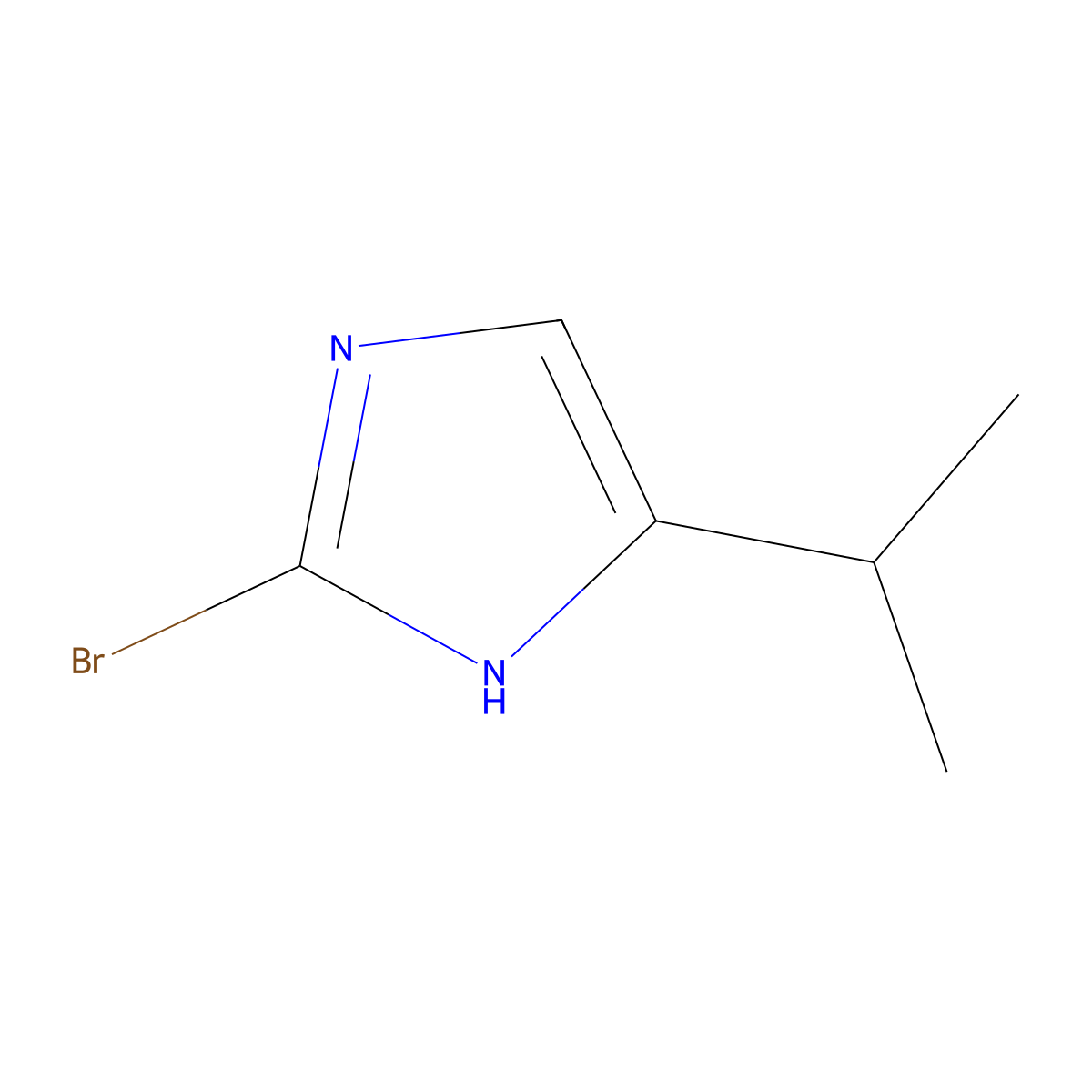 2-Bromo-5-isopropyl-1H-imidazole molecular structure, CAS 1785314-93-3