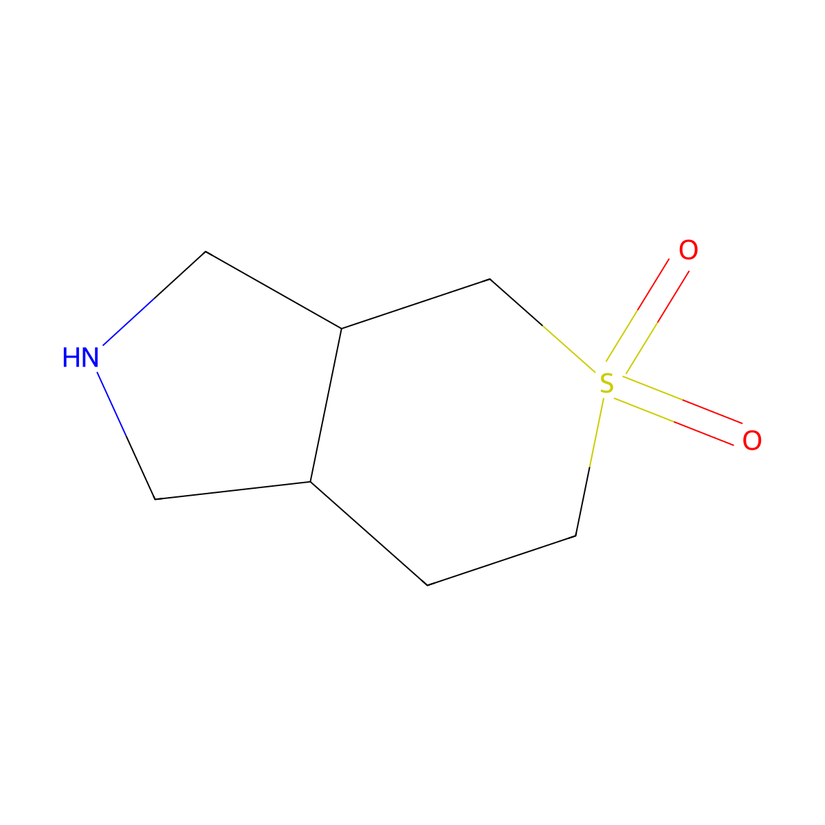 Octahydro-5lambda6-thiopyrano[3,4-c]pyrrole-5,5-dione molecular structure, CAS 1785316-09-7