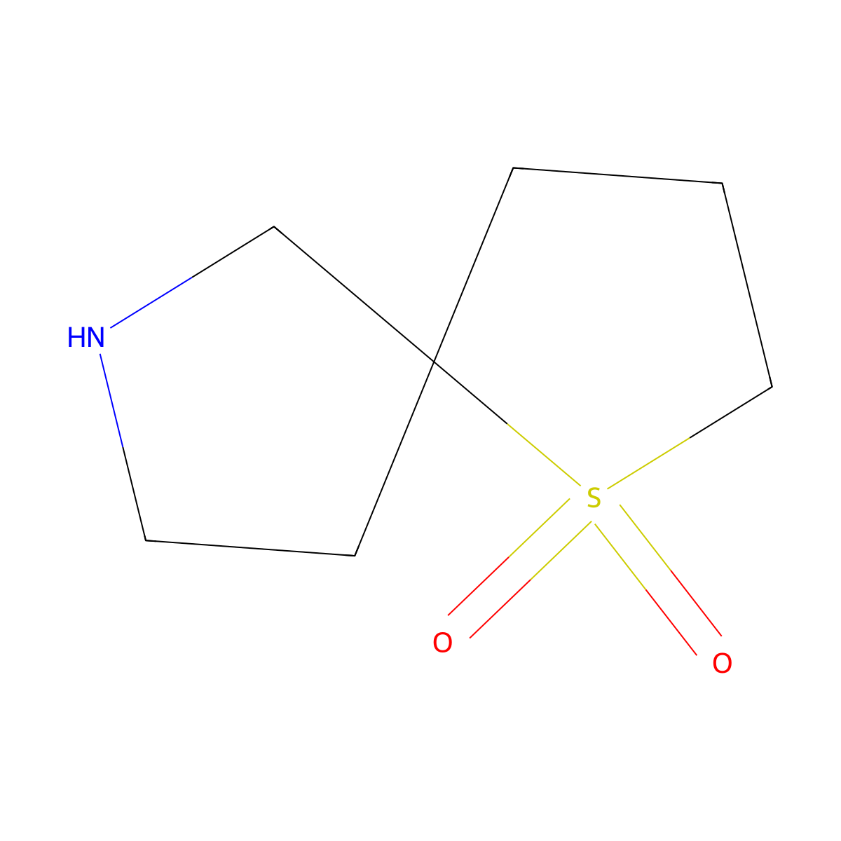 1Lambda6-thia-7-azaspiro[4.4]nonane-1,1-dione molecular structure, CAS 1785316-17-7