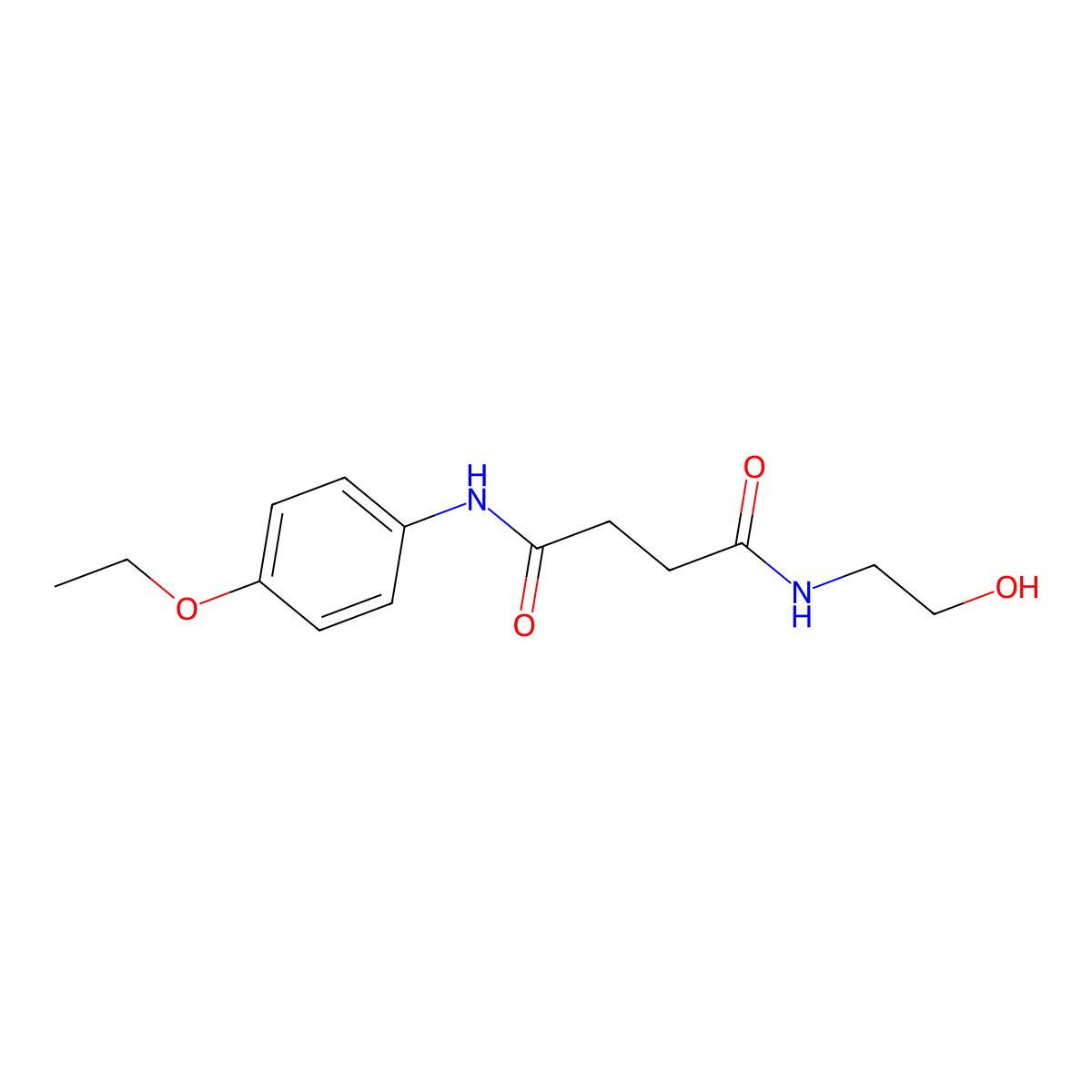 N'-(4-ethoxyphenyl)-N-(2-hydroxyethyl)butanediamide molecular structure, CAS 178532-82-6