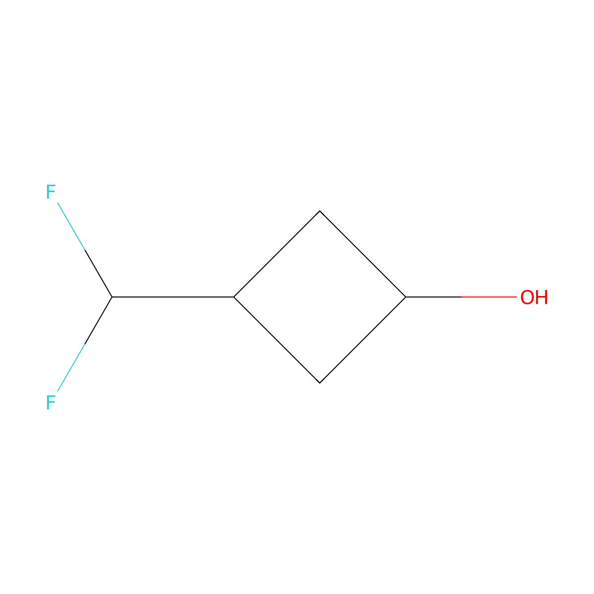 3-(Difluoromethyl)cyclobutan-1-ol molecular structure, CAS 1785332-95-7