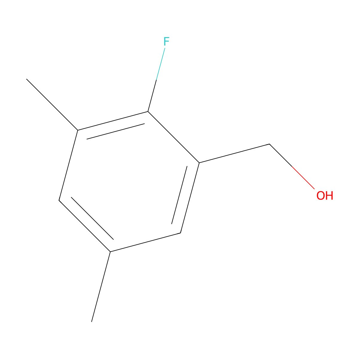 (2-Fluoro-3,5-dimethylphenyl)methanol molecular structure, CAS 1785361-54-7