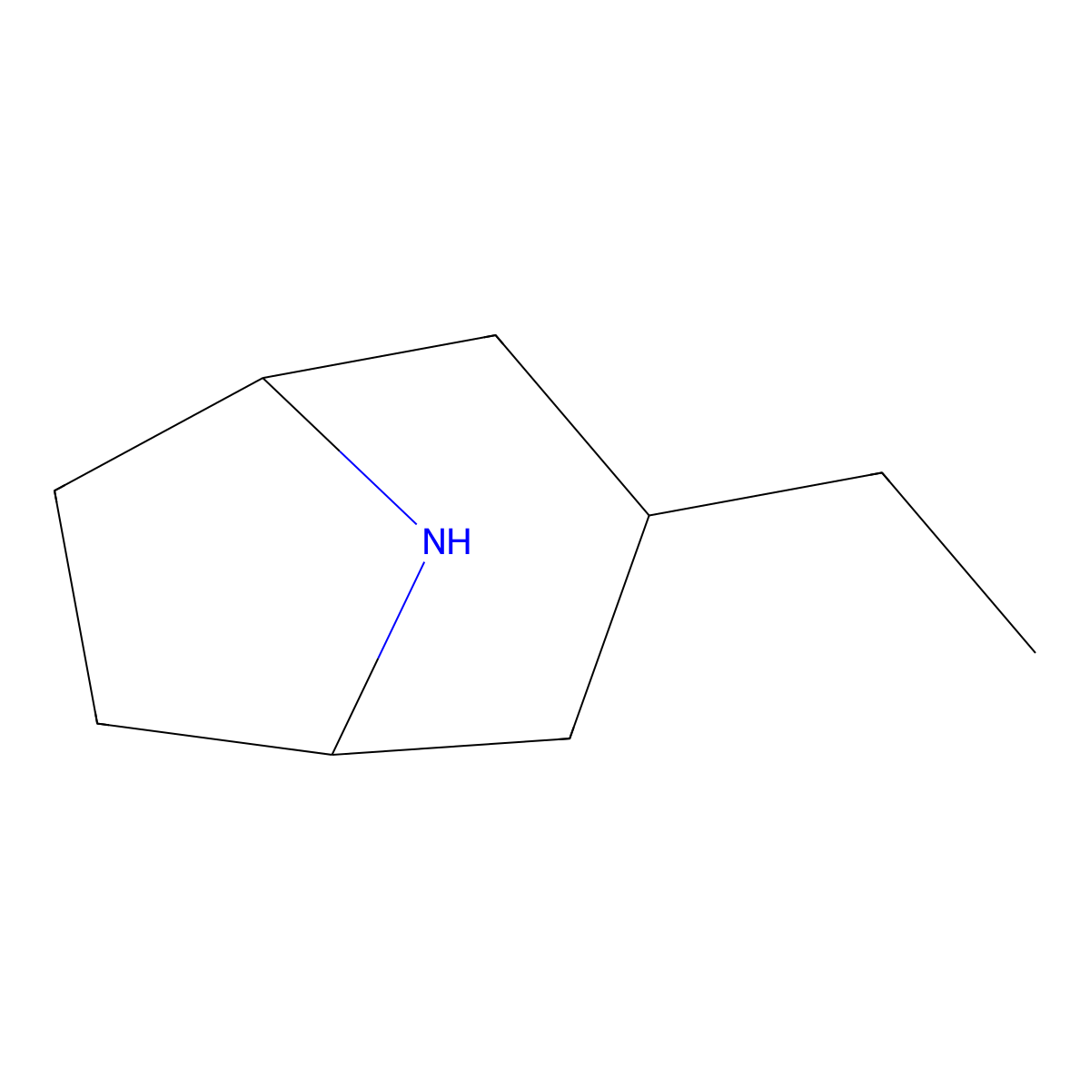 3-Ethyl-8-azabicyclo[3.2.1]octane molecular structure, CAS 1785363-22-5