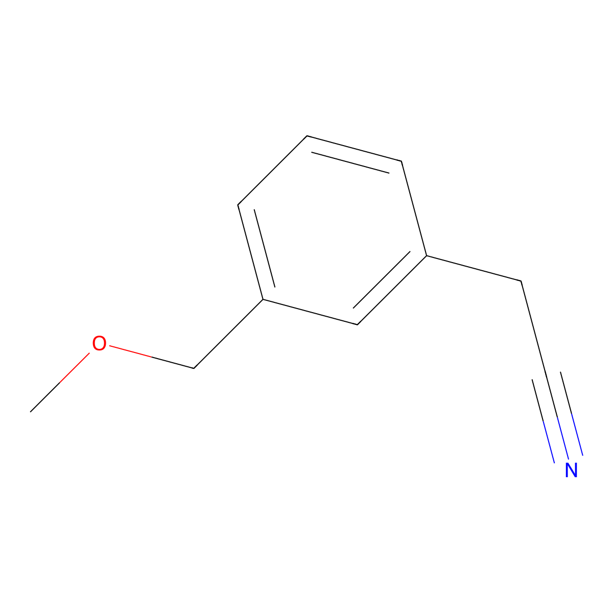 2-[3-(Methoxymethyl)phenyl]acetonitrile molecular structure, CAS 1785368-80-0