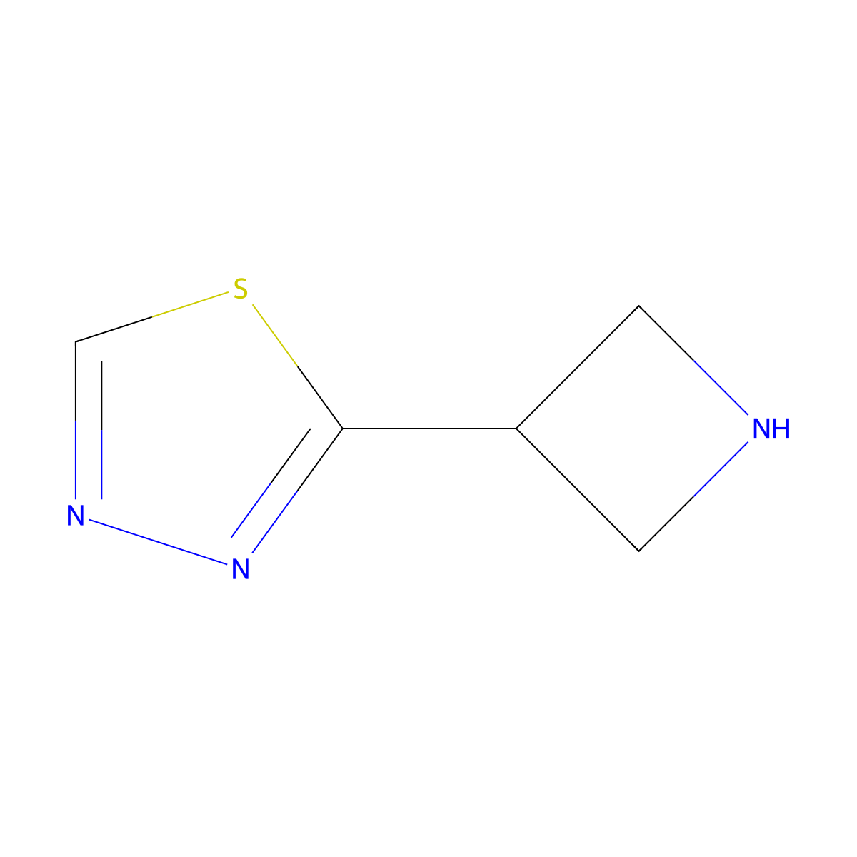 2-(Azetidin-3-yl)-1,3,4-thiadiazole molecular structure, CAS 1785379-47-6