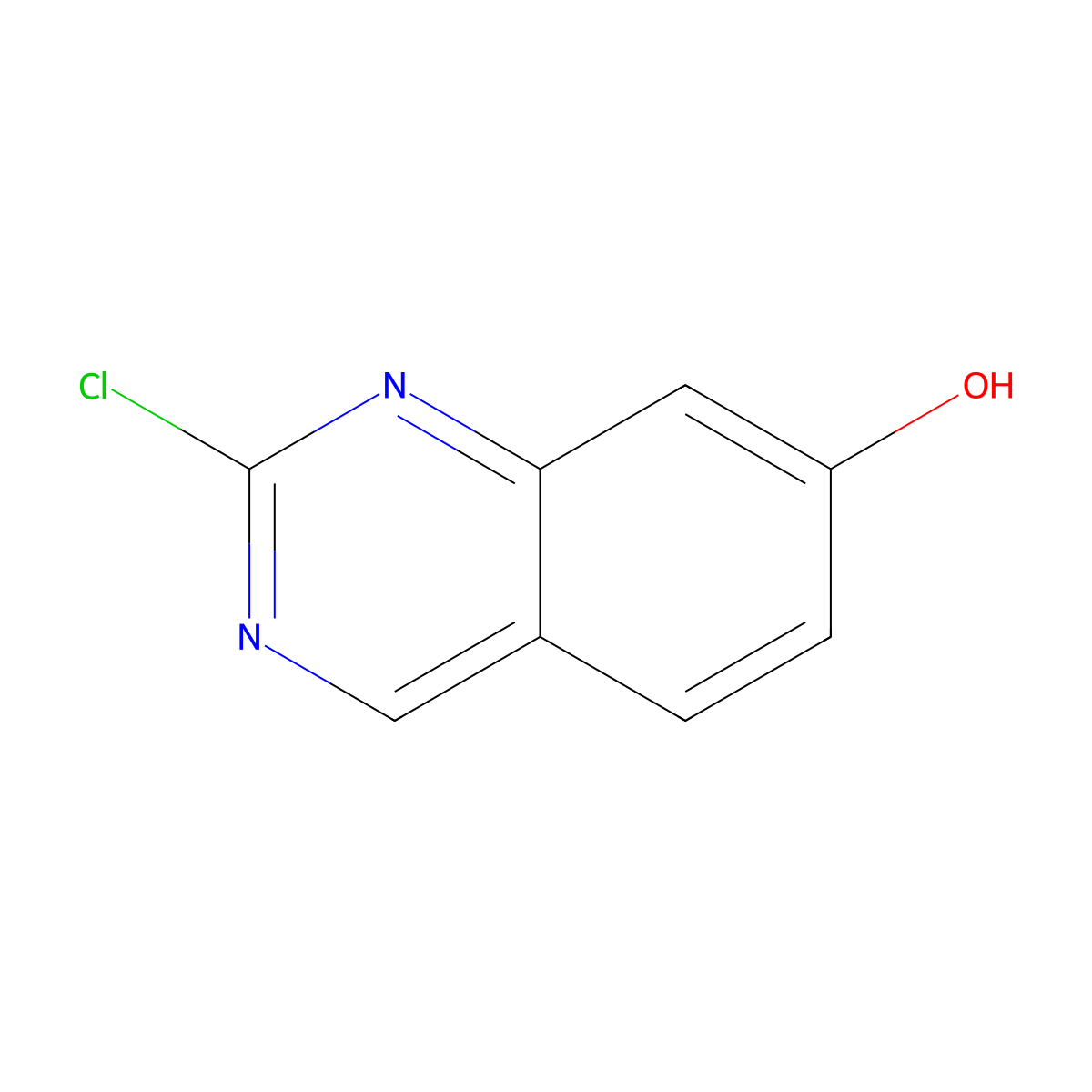 2-Chloroquinazolin-7-ol molecular structure, CAS 1785397-15-0
