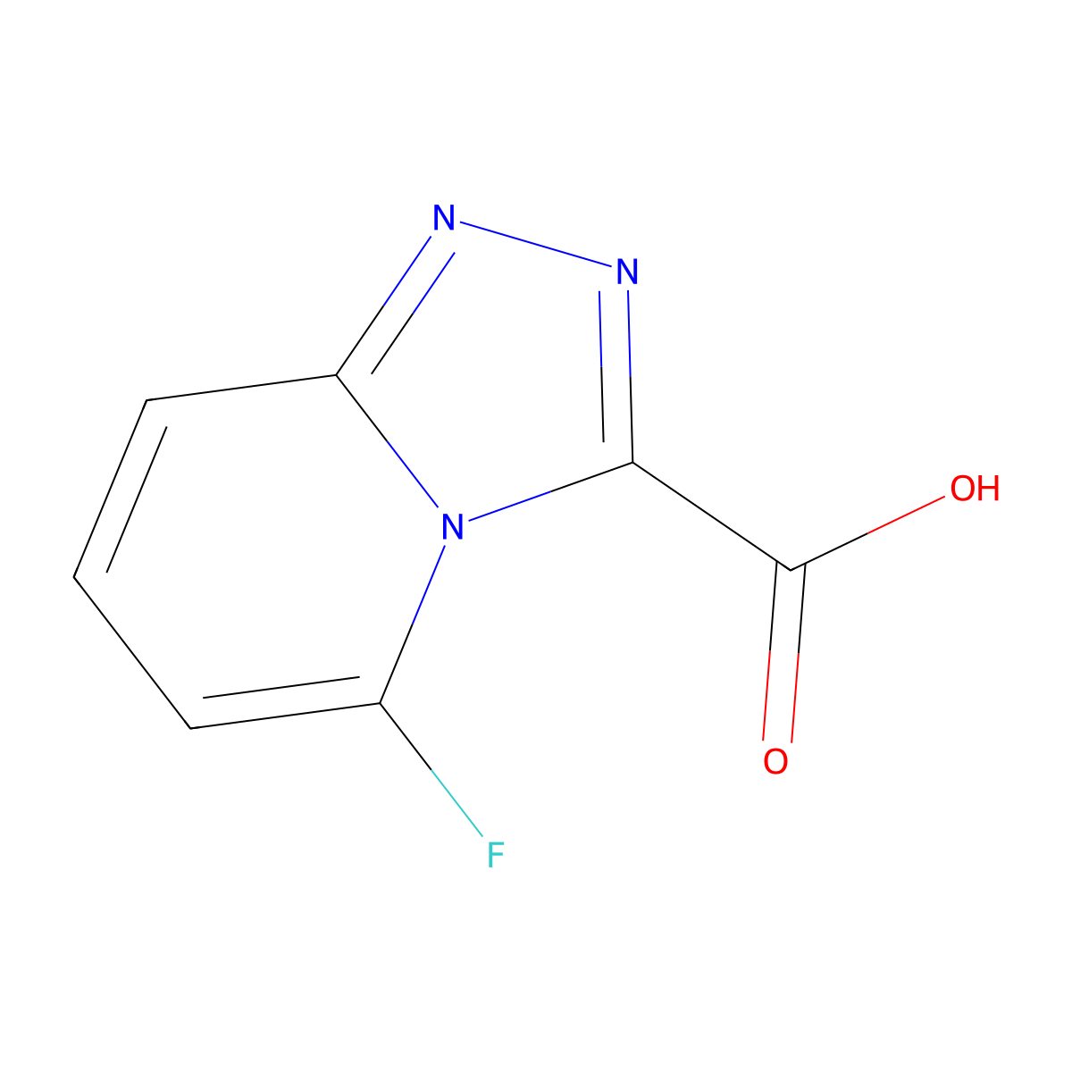 5-Fluoro-[1,2,4]triazolo[4,3-a]pyridine-3-carboxylic acid molecular structure, CAS 1785397-30-9