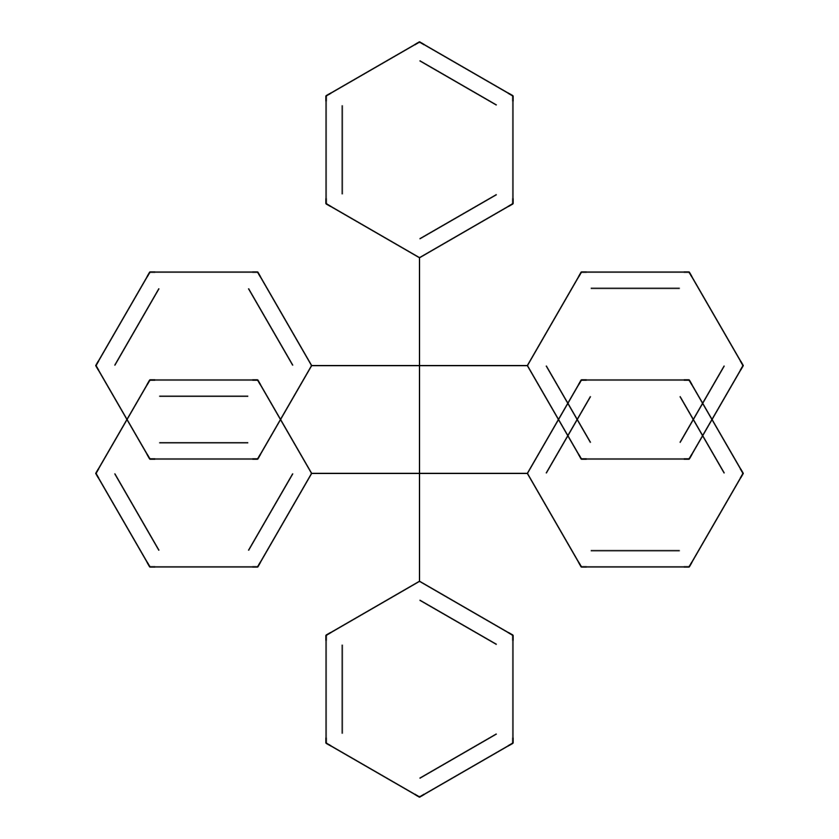 Hexaphenylethane molecular structure, CAS 17854-07-8