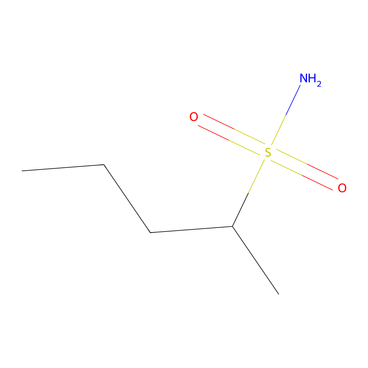 2-Pentanesulfonamide molecular structure, CAS 17854-62-5